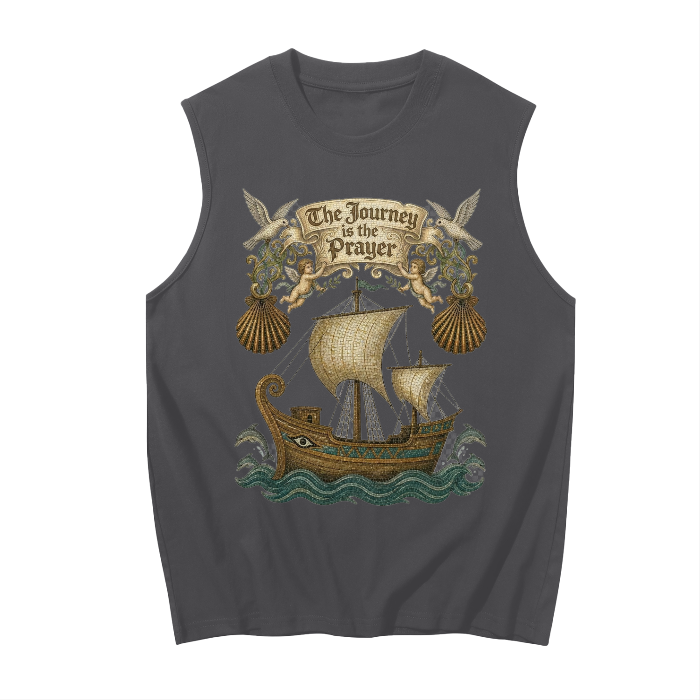 The Journey is the Prayer // Unisex Boxy Cotton Tank