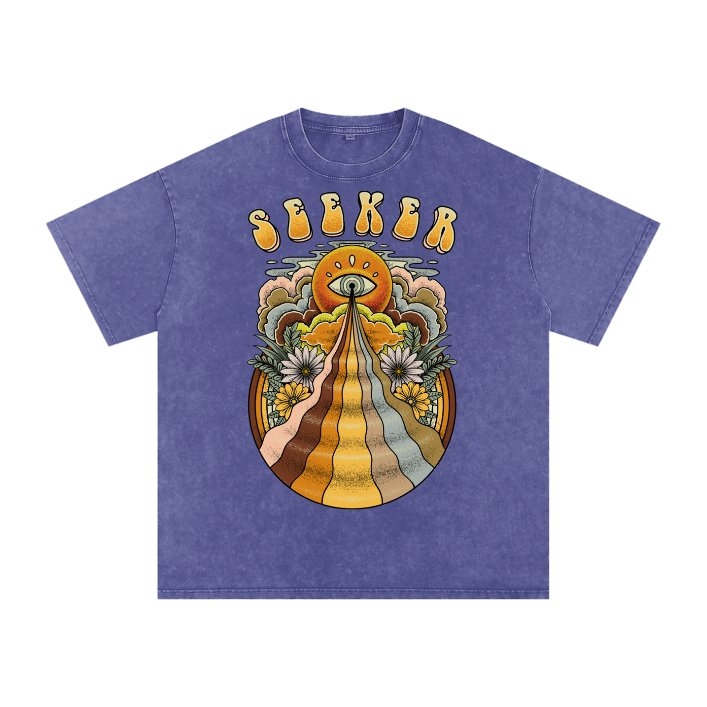 Seeker // Snow Washed Oversized Cotton T-Shirt