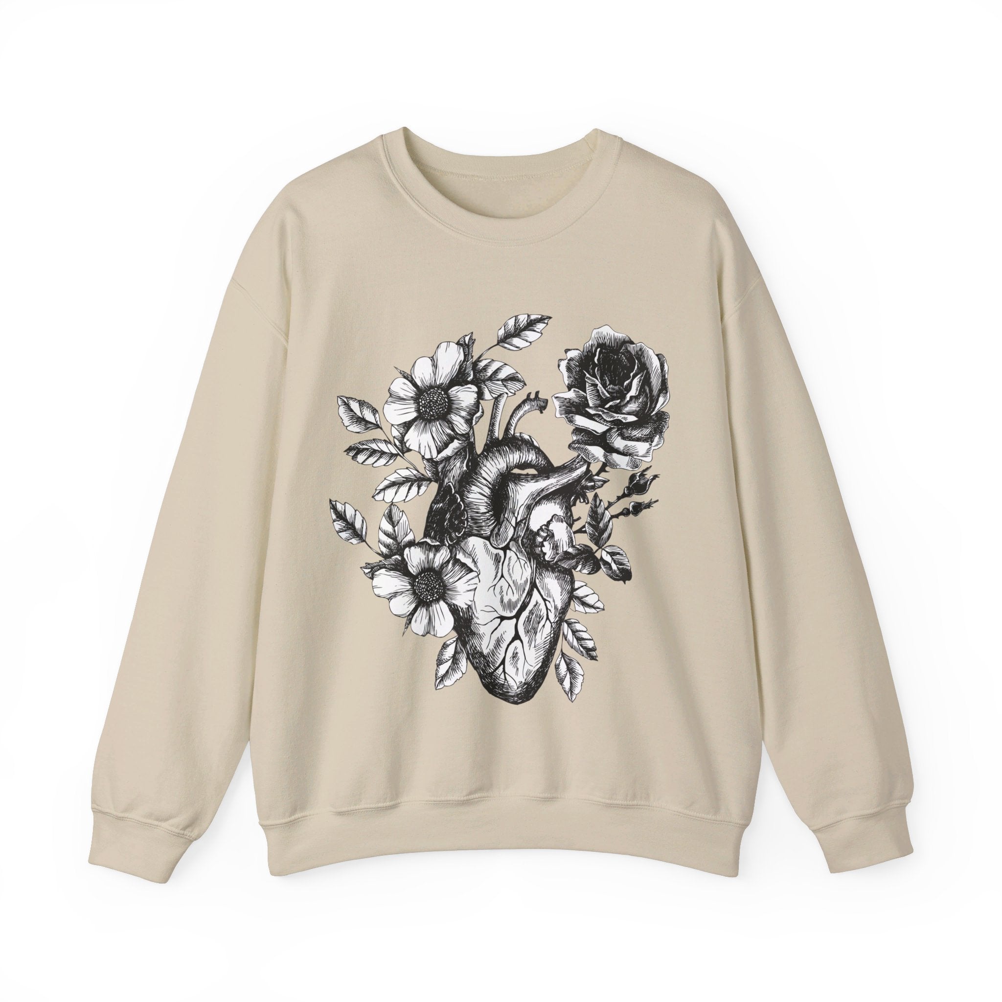 SACRED HEART (BW) // UNISEX PULLOVER