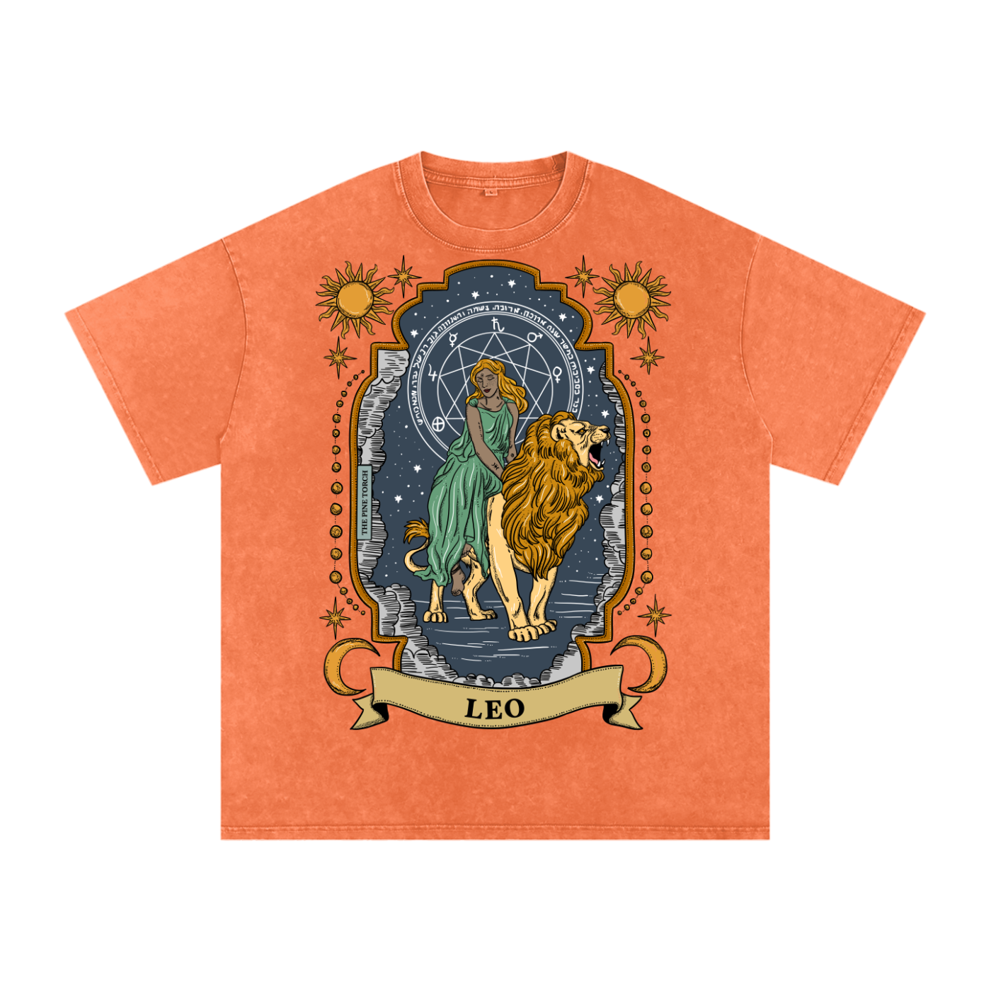 Leo // Snow Washed Oversized Cotton T-Shirt