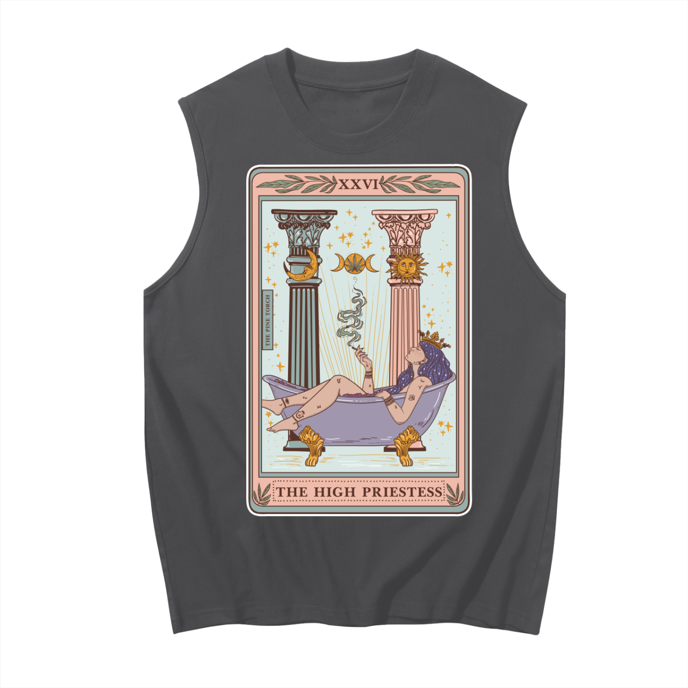 The High Priestess // Unisex Boxy Cotton Tank