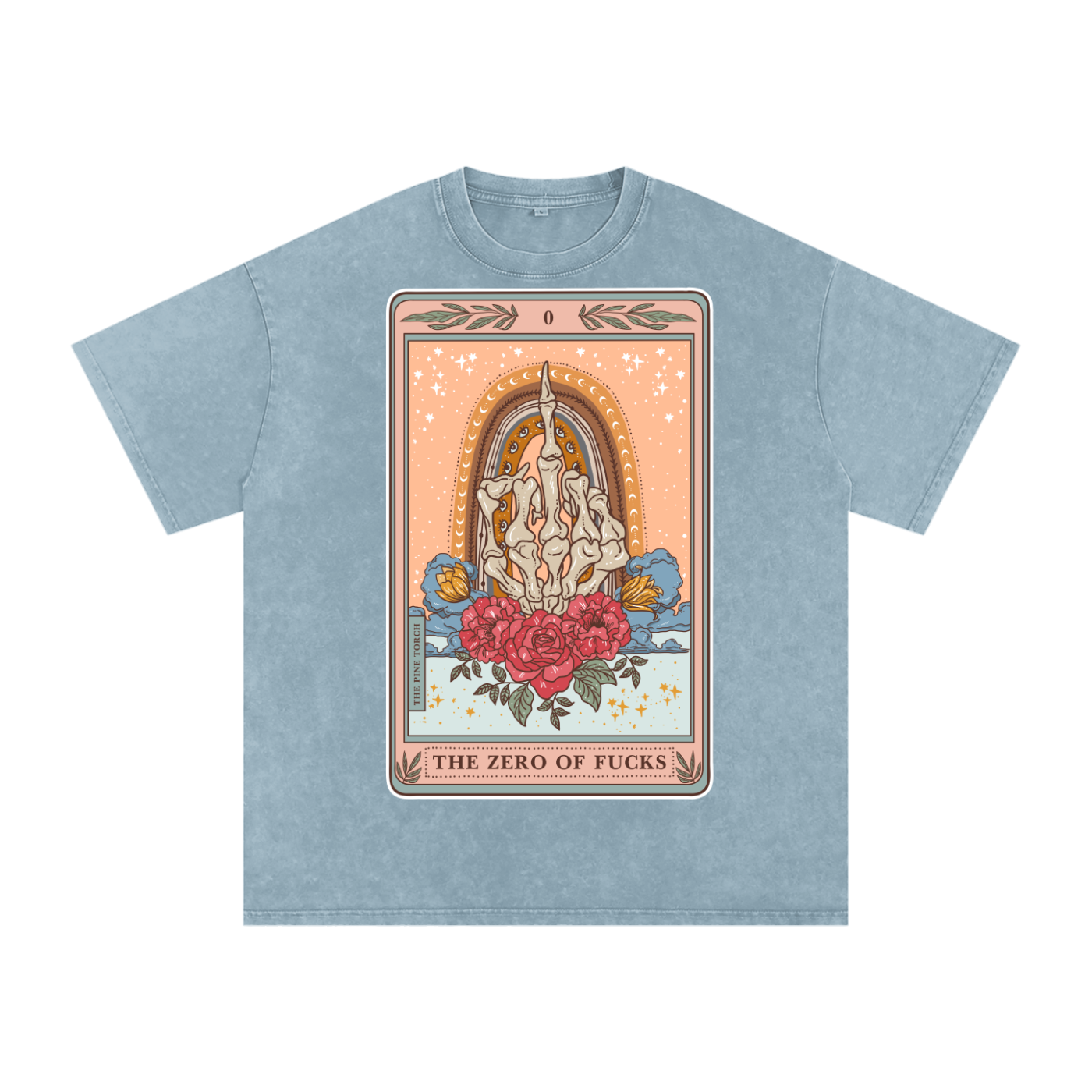 The Zero of Fucks // Snow Washed Oversized Cotton T-Shirt