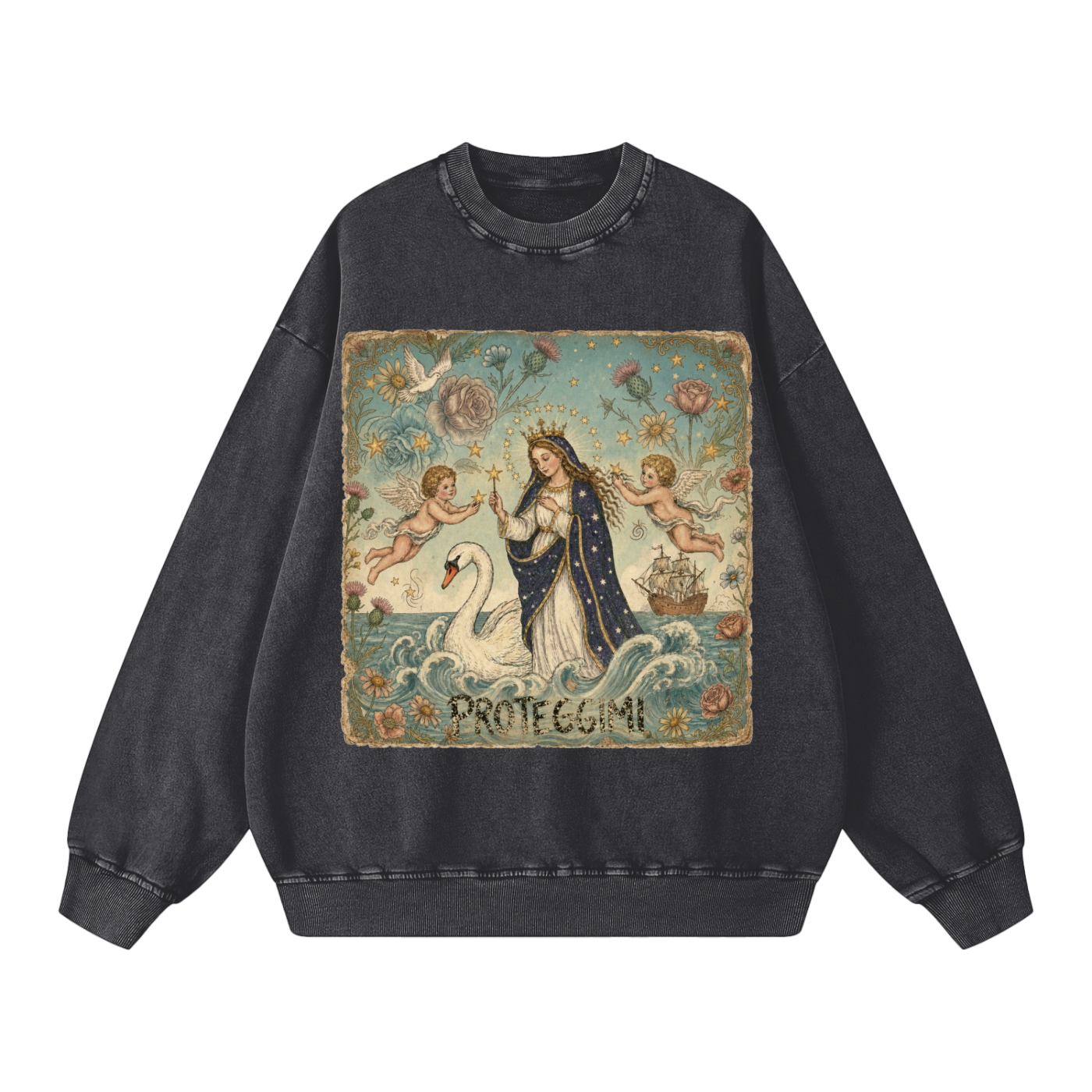 Proteggimi // Snow Washed Oversized Sweatshirt