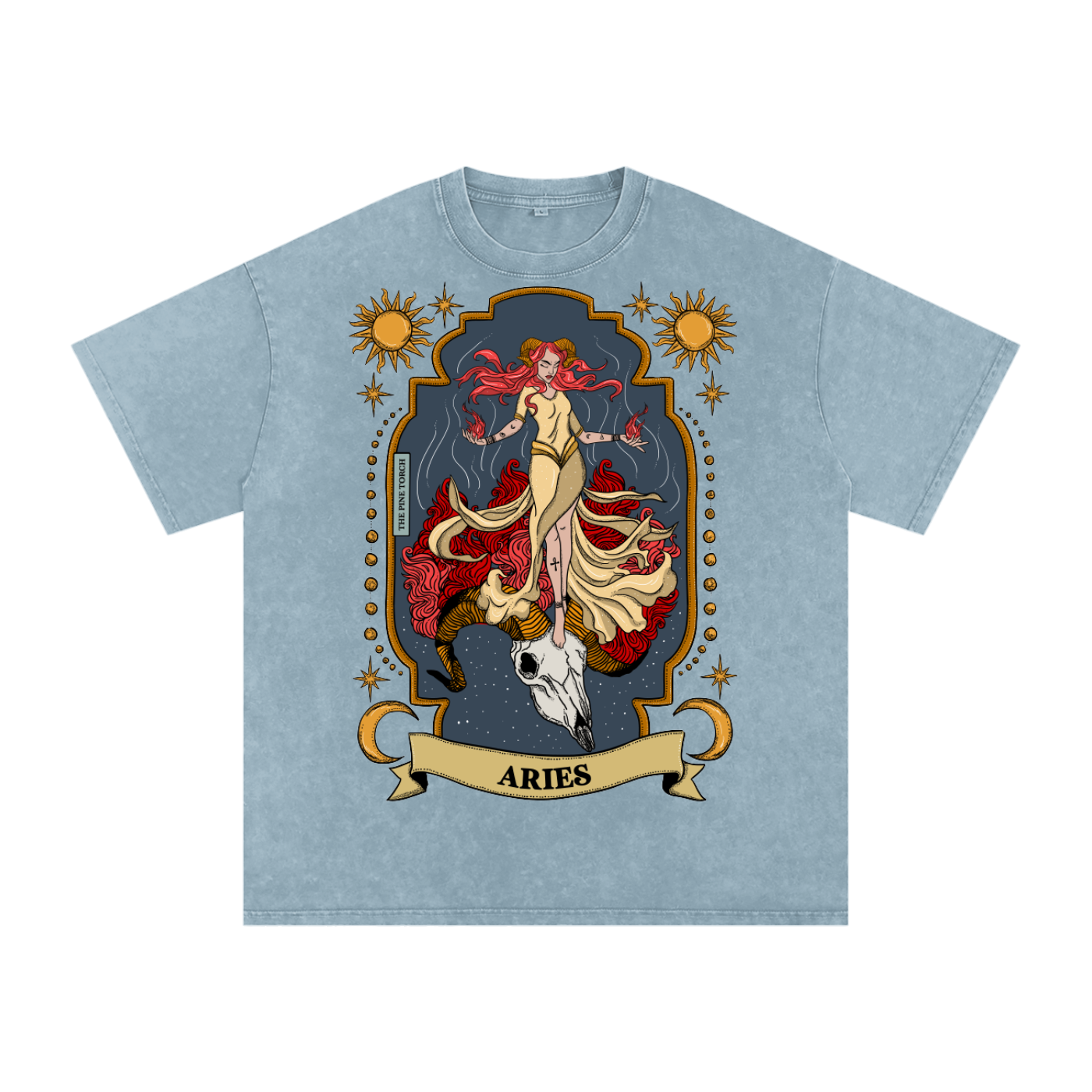Aries // Snow Washed Oversized Cotton T-Shirt