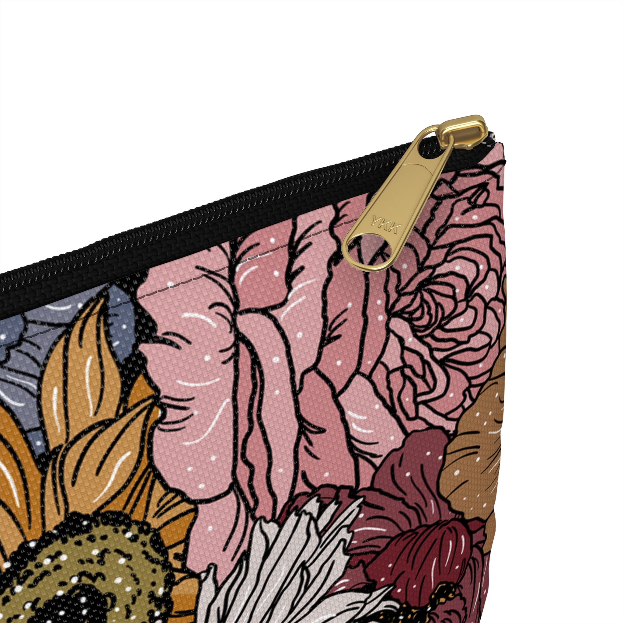 RETRO FLORAL // COSMETIC ZIP POUCH