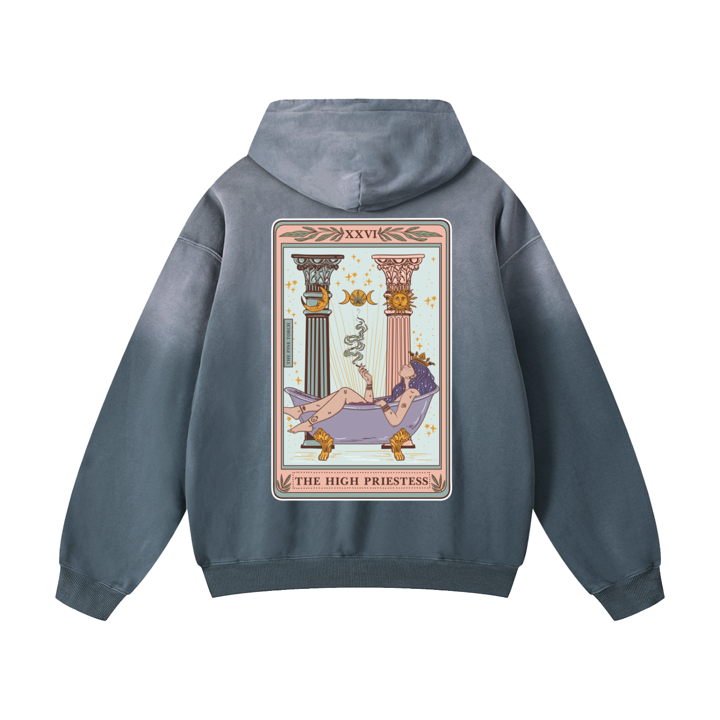 The High Priestess // Heavyweight Sunfade Oversized Hoodie