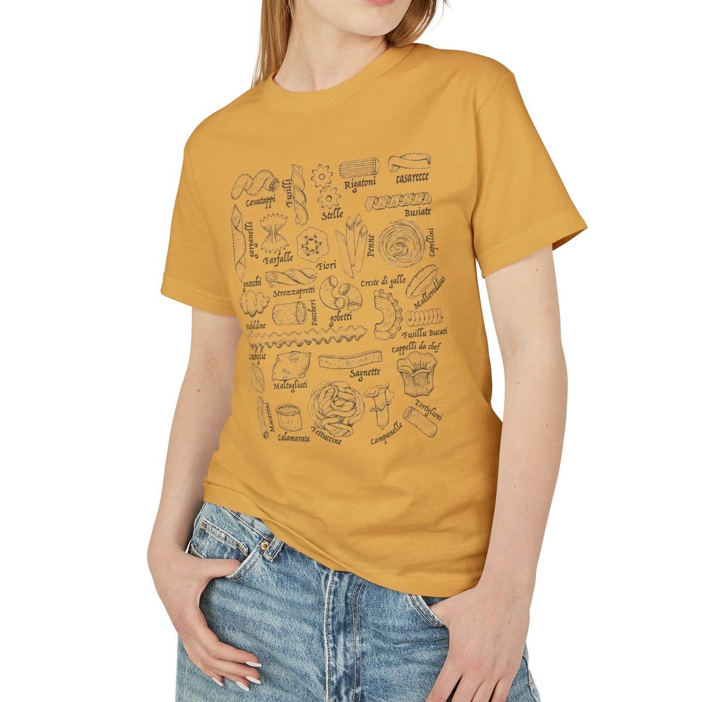 PASTA LIST // MUSTARD UNISEX TEE
