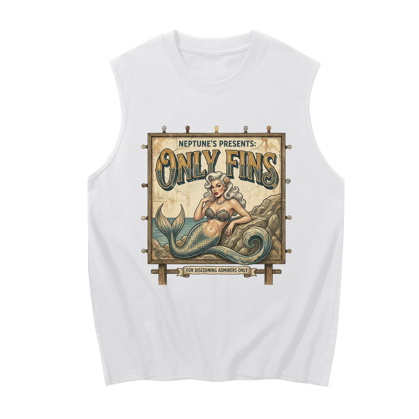 Only Fins // Unisex Boxy Cotton Tank