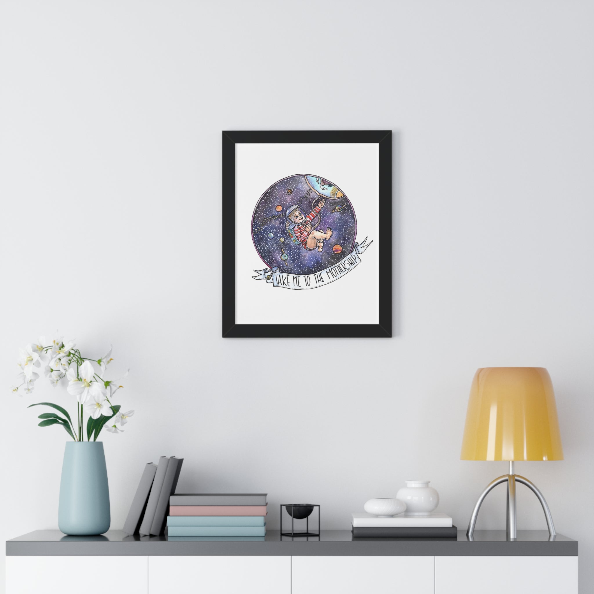 TAKE ME TO THE MOTHERSHIP // FRAMED POSTER PRINT