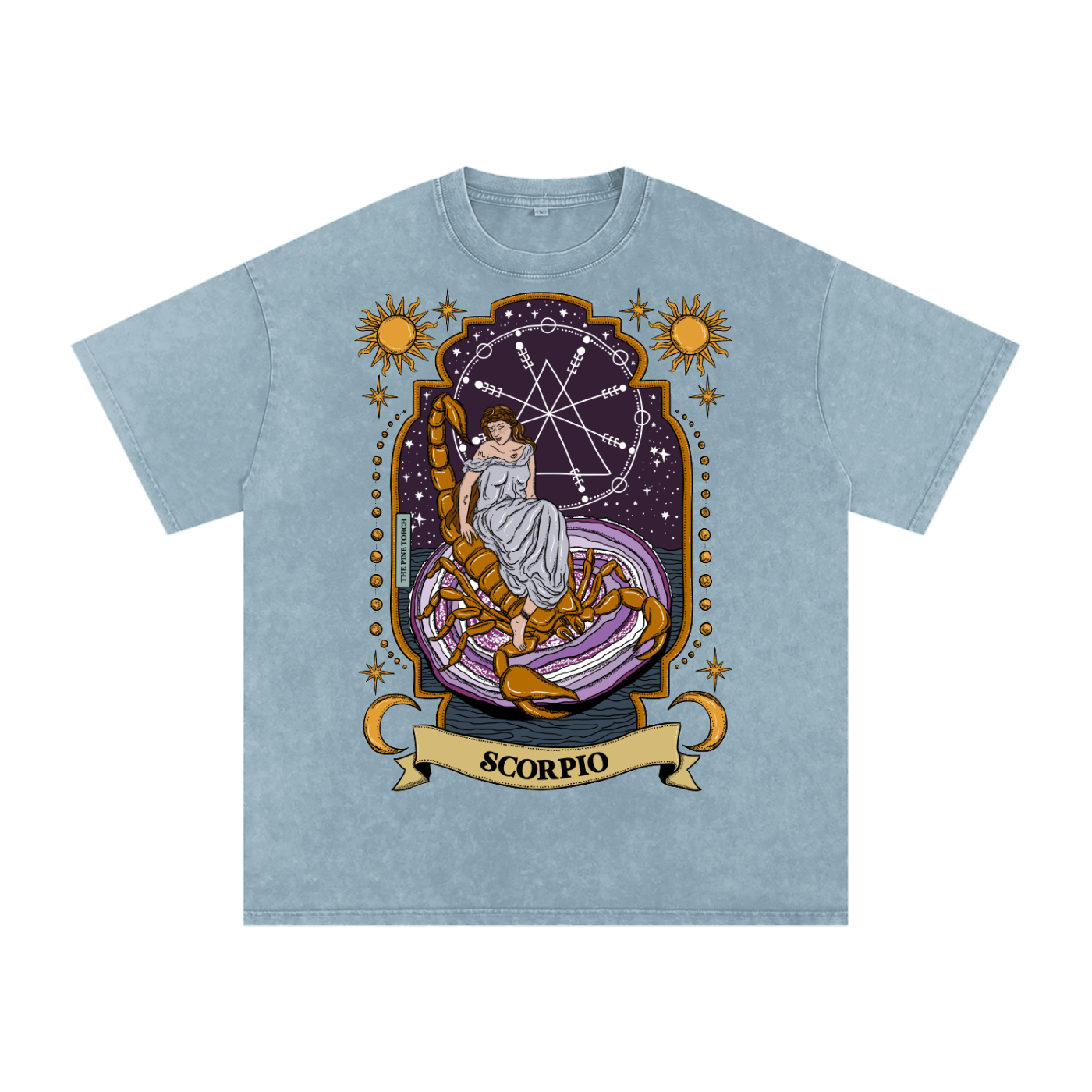 Scorpio // Snow Washed Oversized Cotton T-Shirt