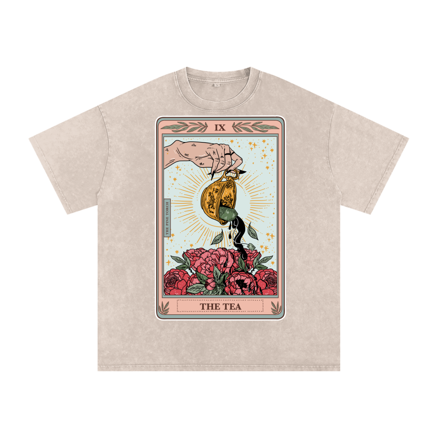 The Tea // Snow Washed Oversized Cotton T-Shirt