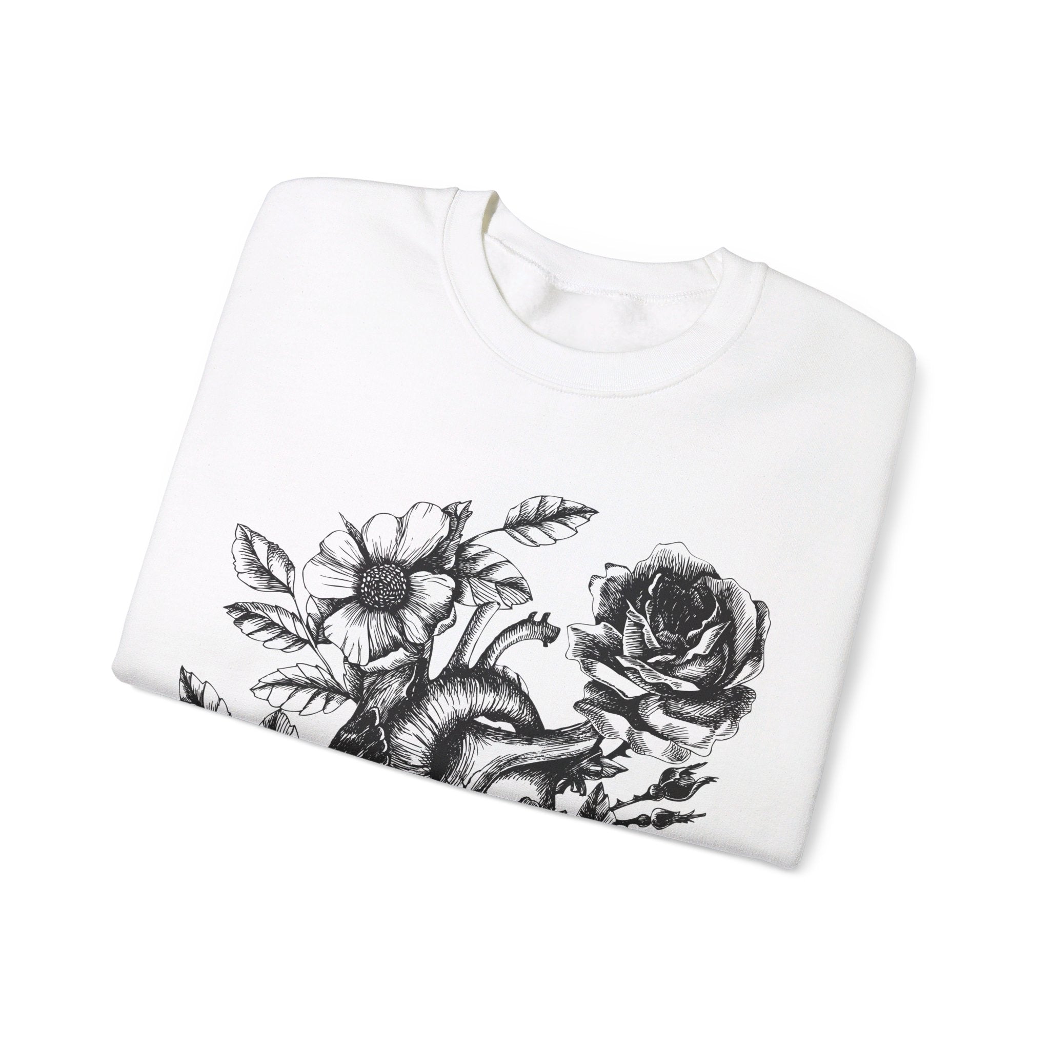 SACRED HEART (BW) // UNISEX PULLOVER
