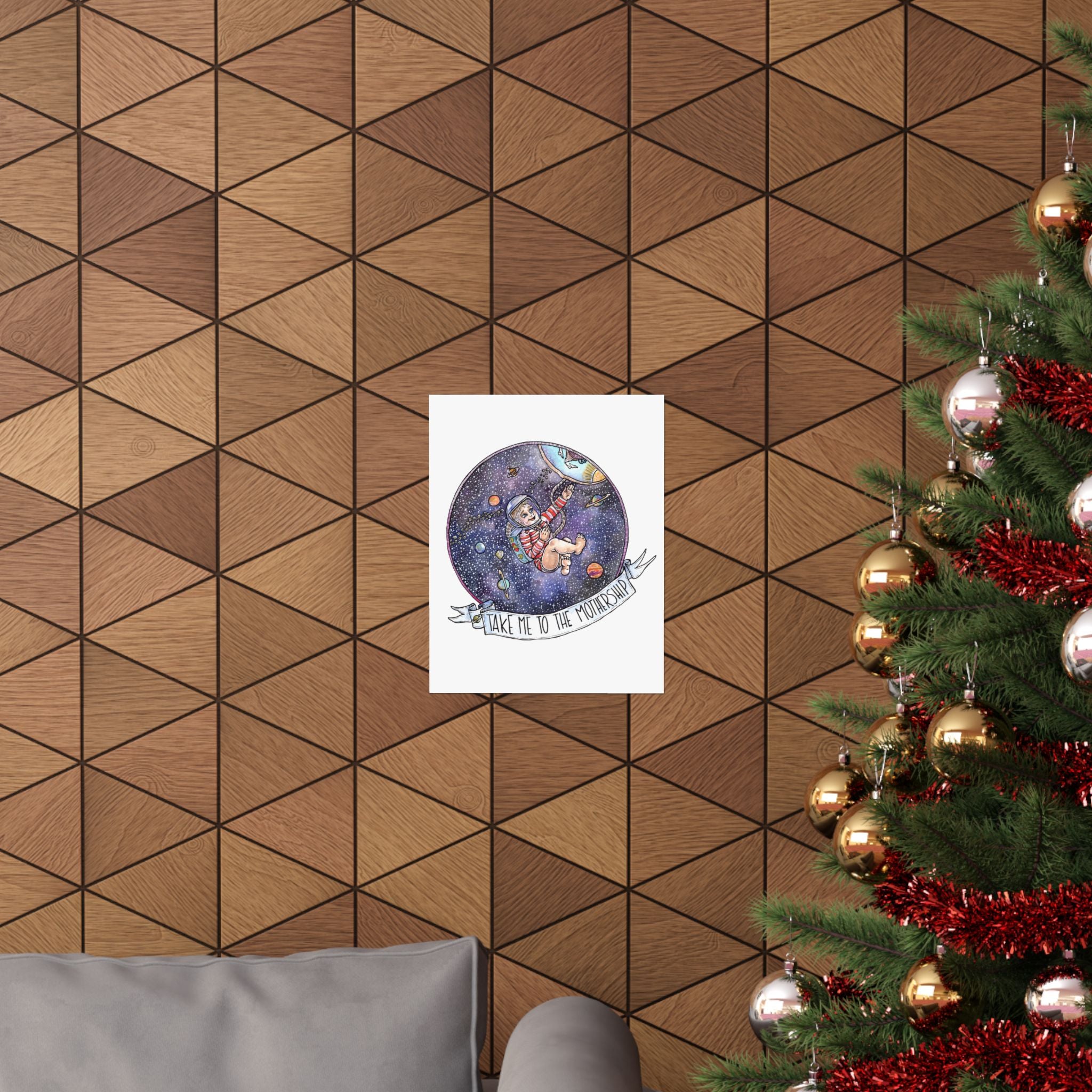 TAKE ME TO THE MOTHERSHIP // MATTE POSTER PRINT