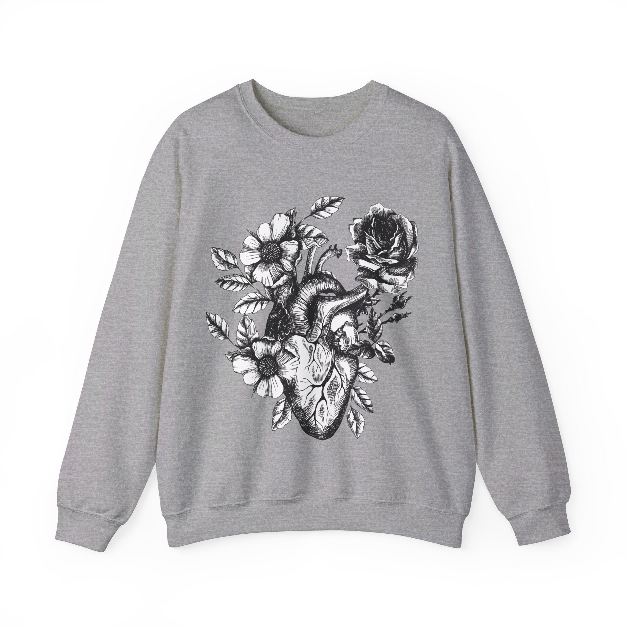 SACRED HEART (BW) // UNISEX PULLOVER