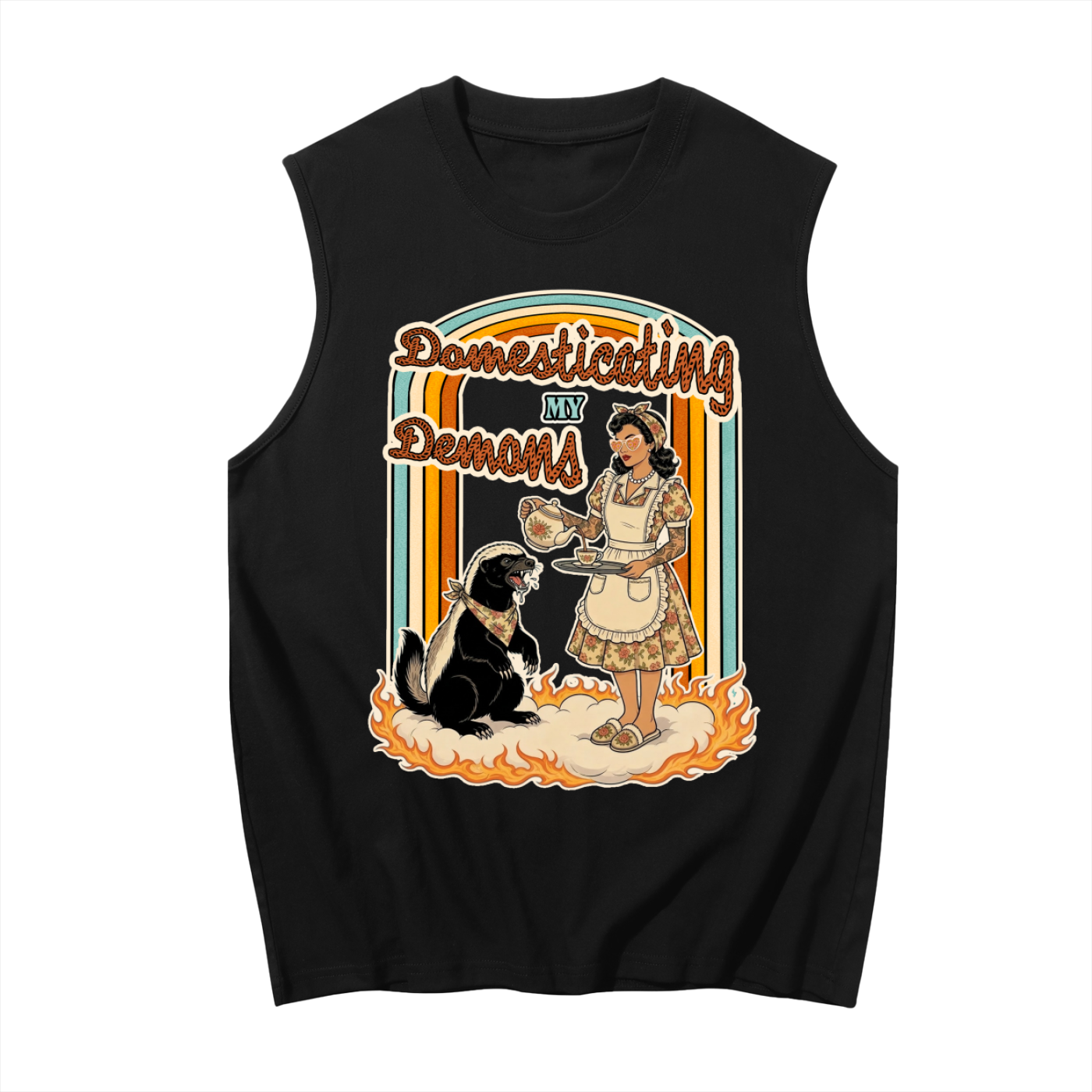Domesticating my Demons // Unisex Boxy Tank