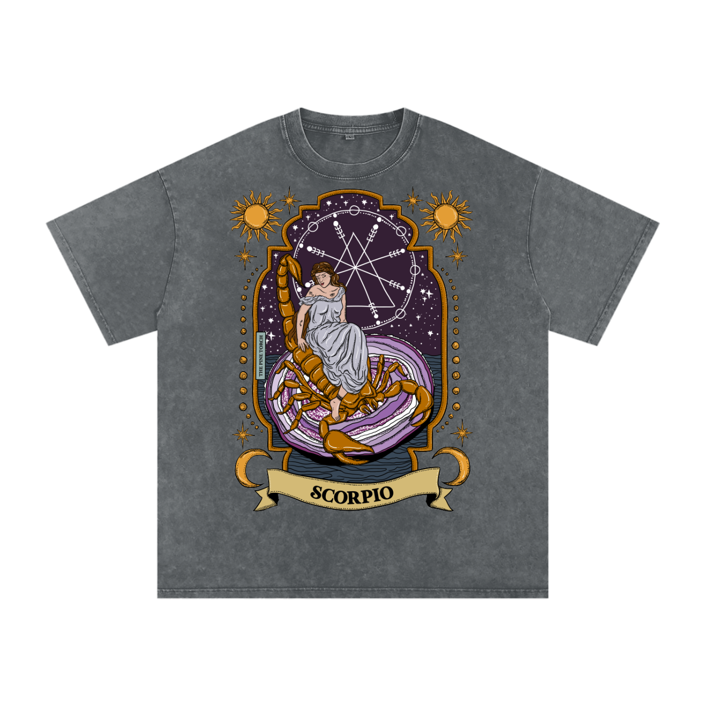 Scorpio // Snow Washed Oversized Cotton T-Shirt