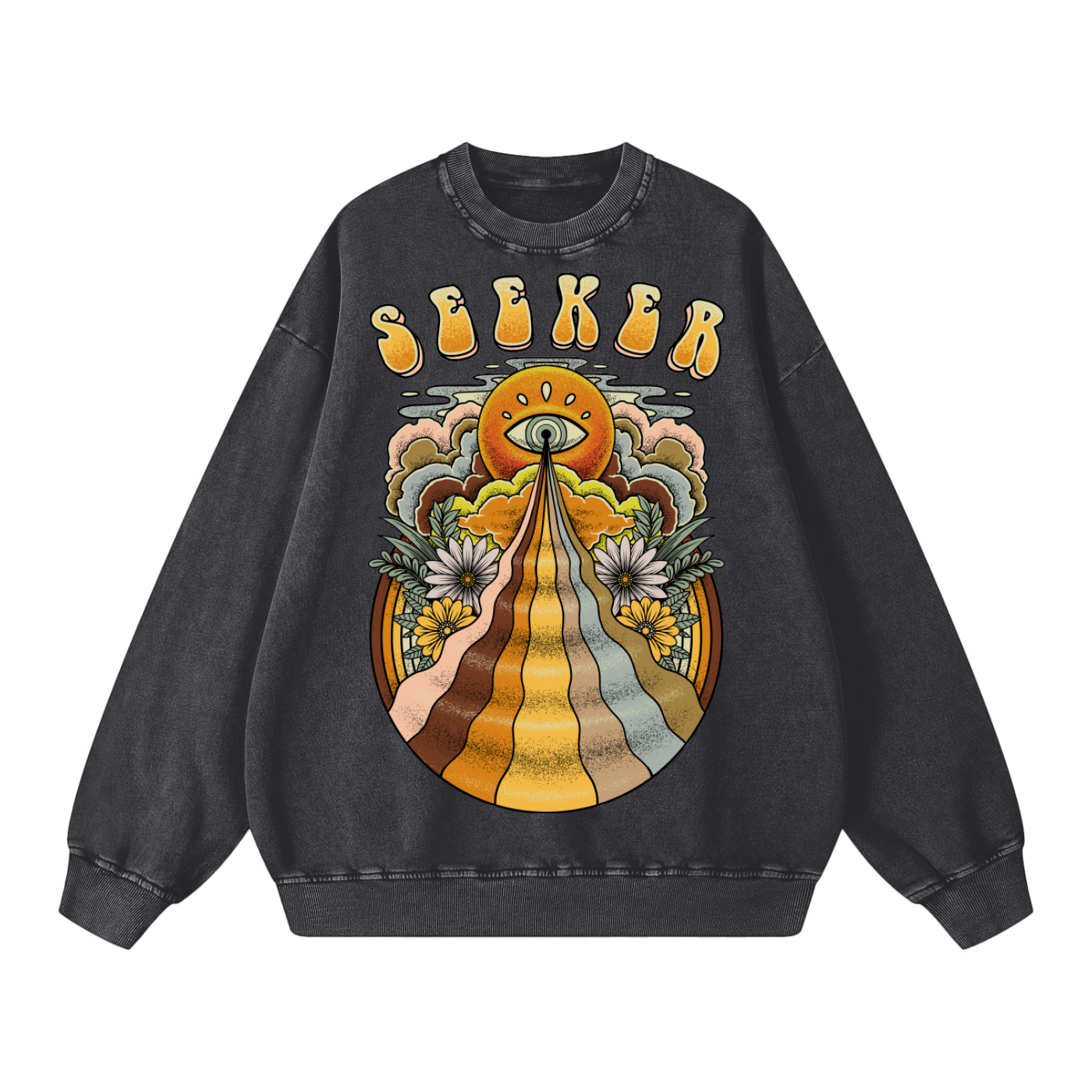 Seeker // Snow Washed Oversized Sweatshirt