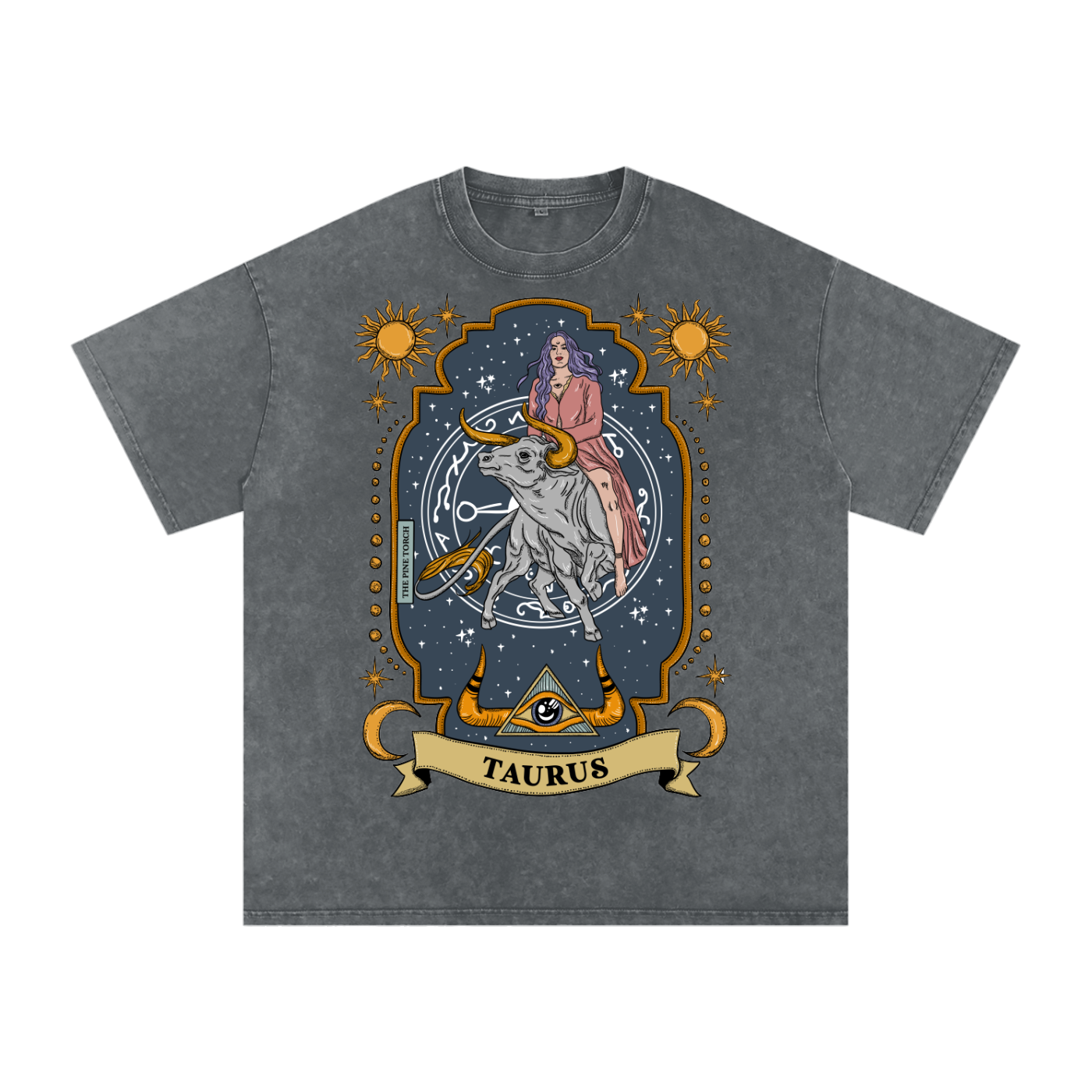 Taurus // Snow Washed Oversized Cotton T-Shirt