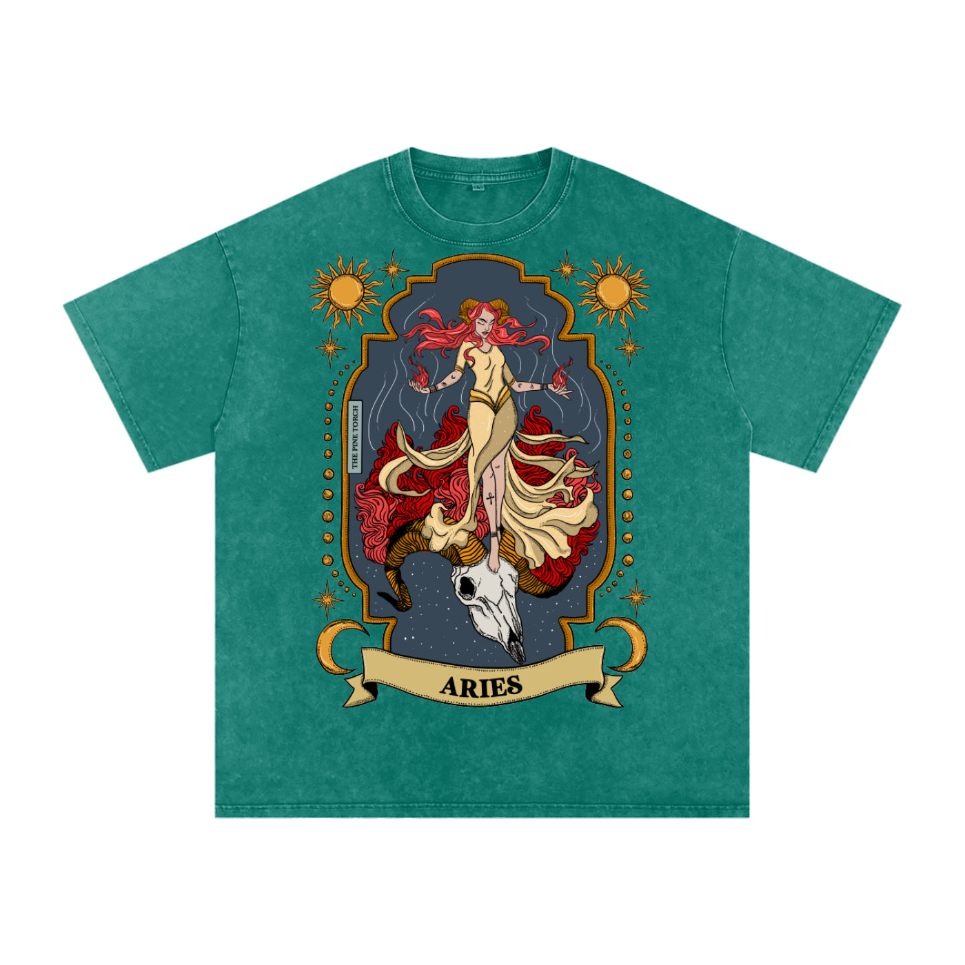 Aries // Snow Washed Oversized Cotton T-Shirt