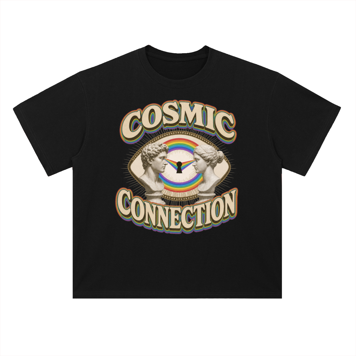 Cosmic Connection // Heavyweight Drop Shoulder Cotton T-Shirt