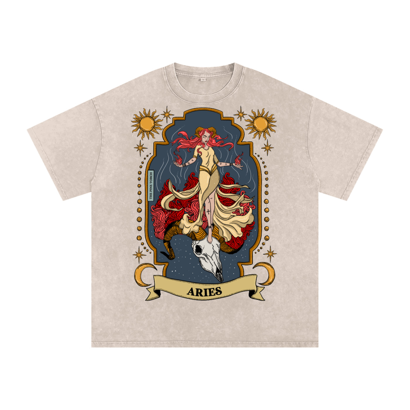 Aries // Snow Washed Oversized Cotton T-Shirt