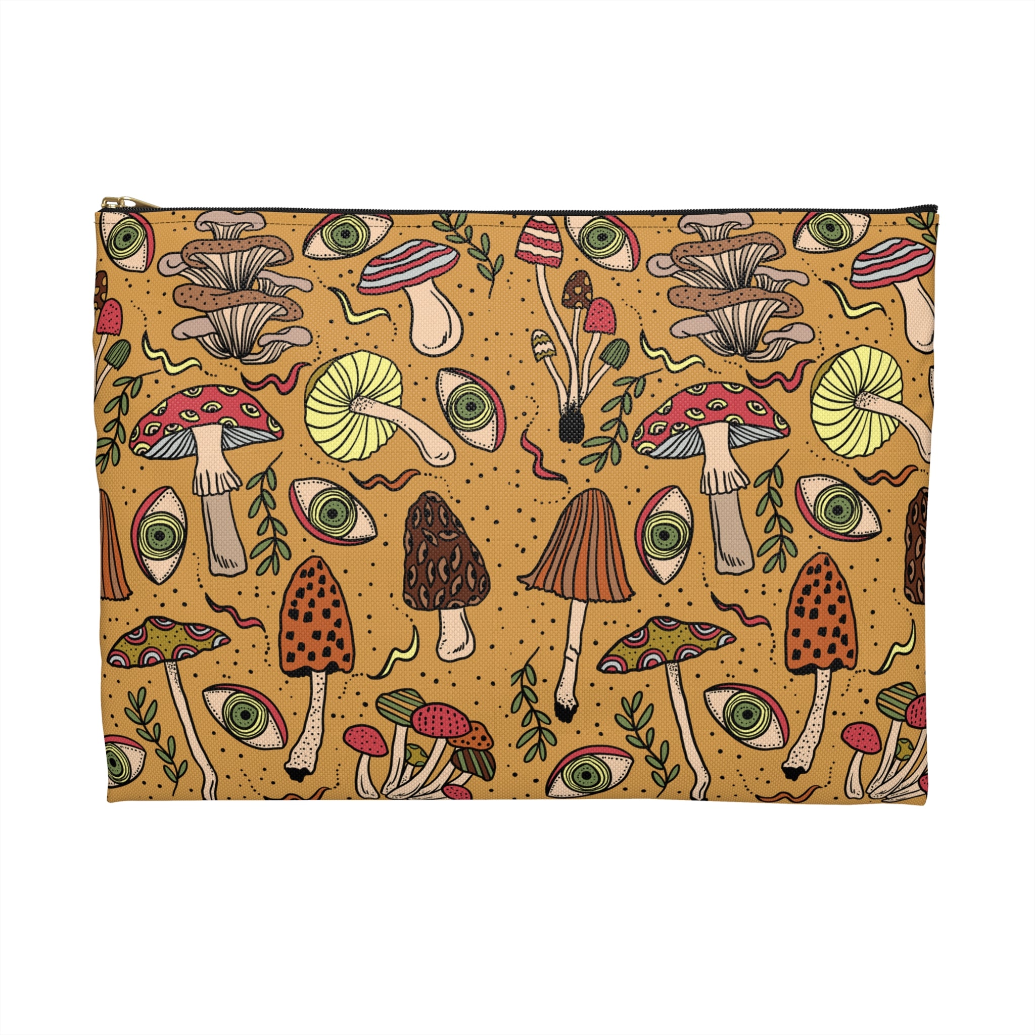 PSYCHEDELIC MUSHROOMS // COSMETIC ZIP POUCH
