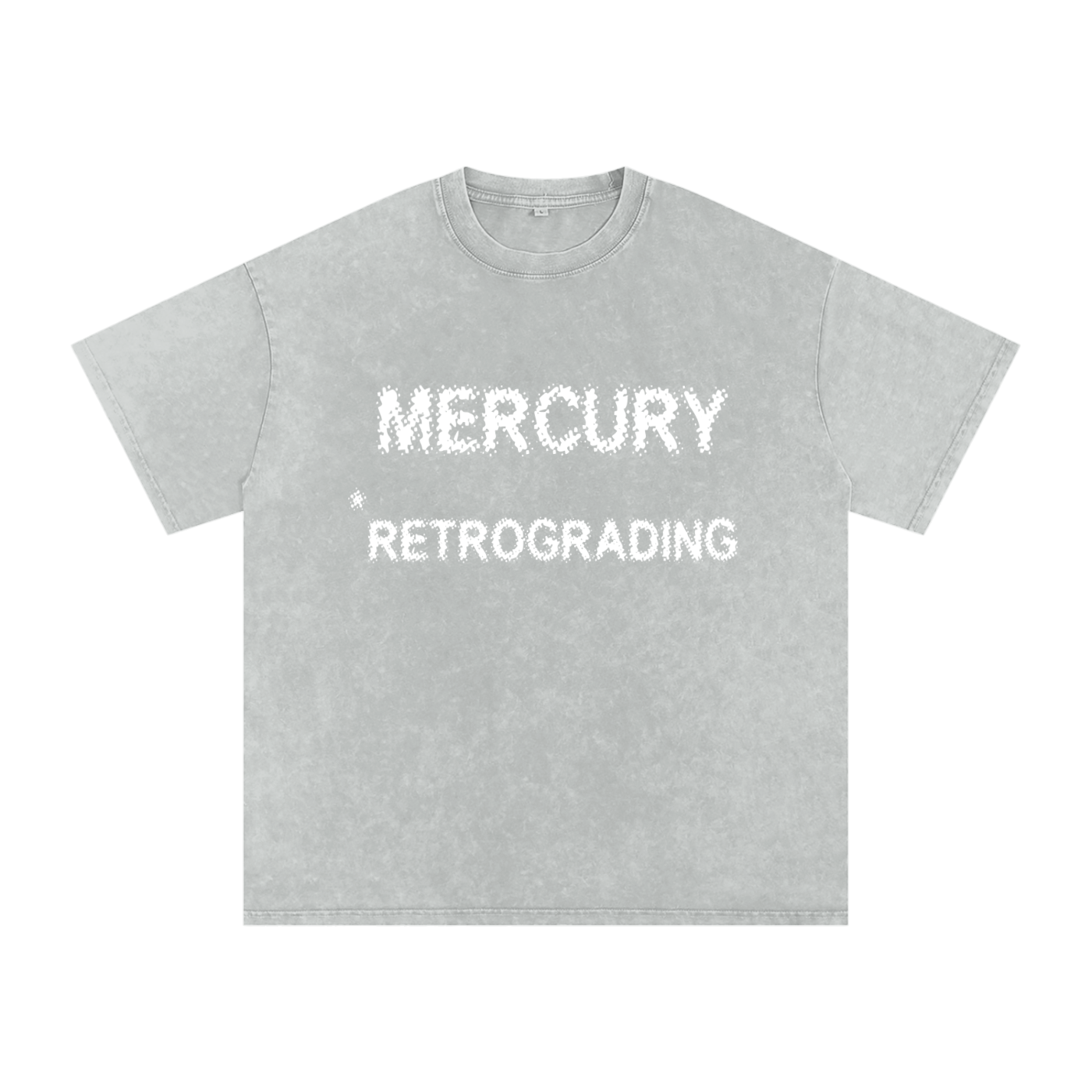 Mercury Retrograding // Snow Washed Oversized Cotton T-Shirt