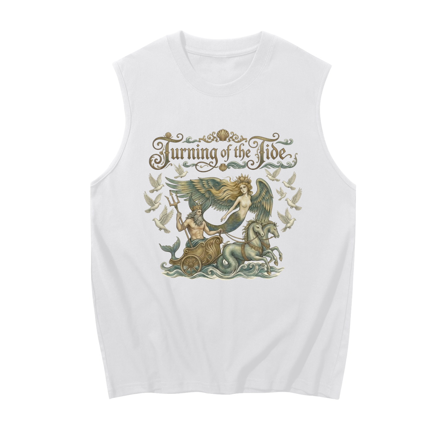 Turning of the Tide // Unisex Boxy Cotton Tank