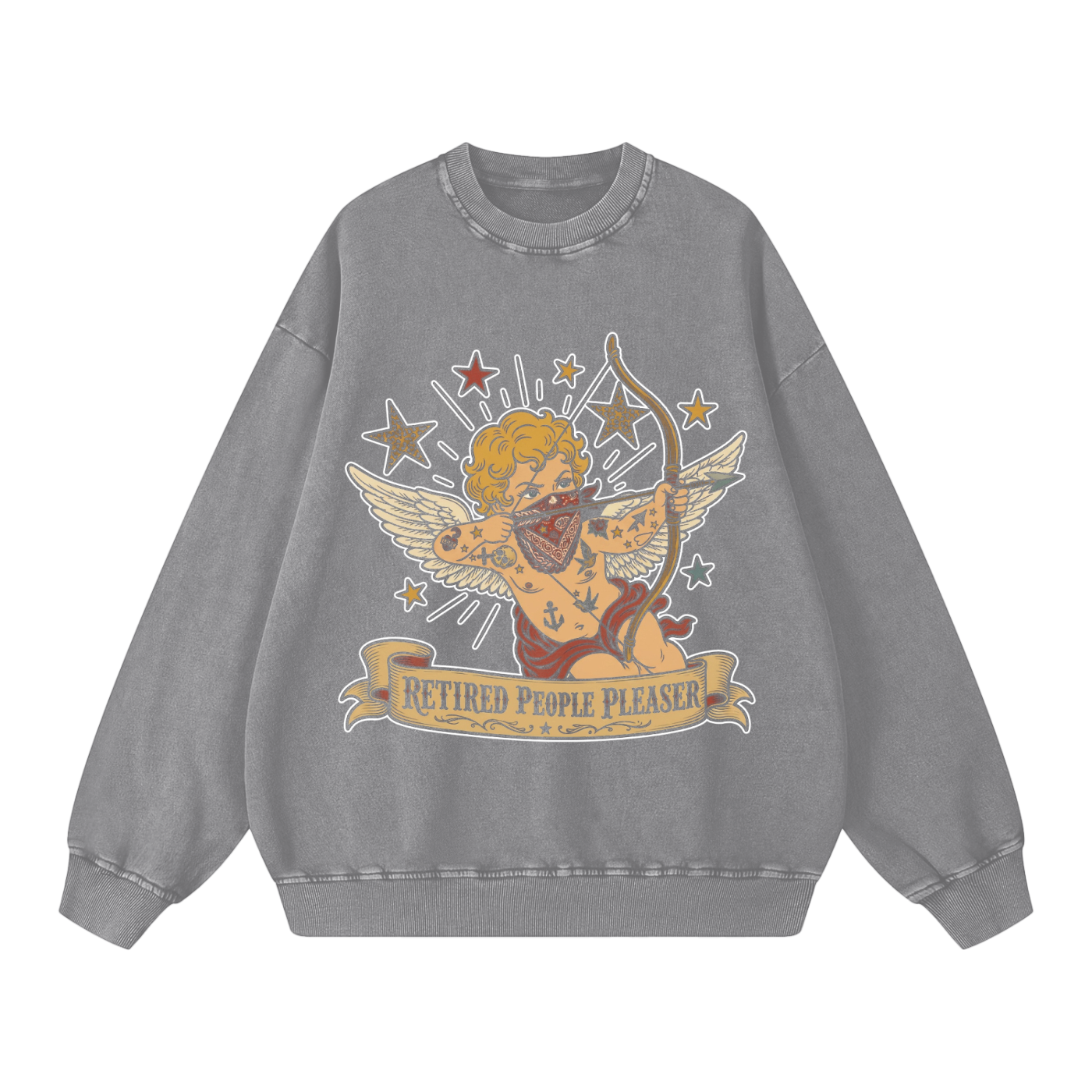 Retired People Pleaser // Snow Washed Oversized Sweatshirt