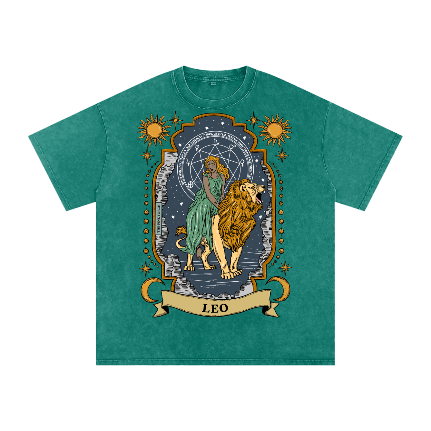 Leo // Snow Washed Oversized Cotton T-Shirt