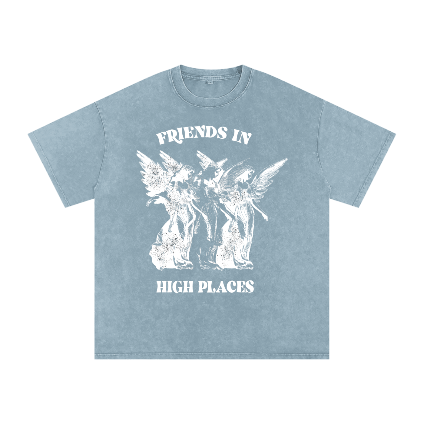 Friends in High Places // Snow Washed Oversized Cotton T-Shirt