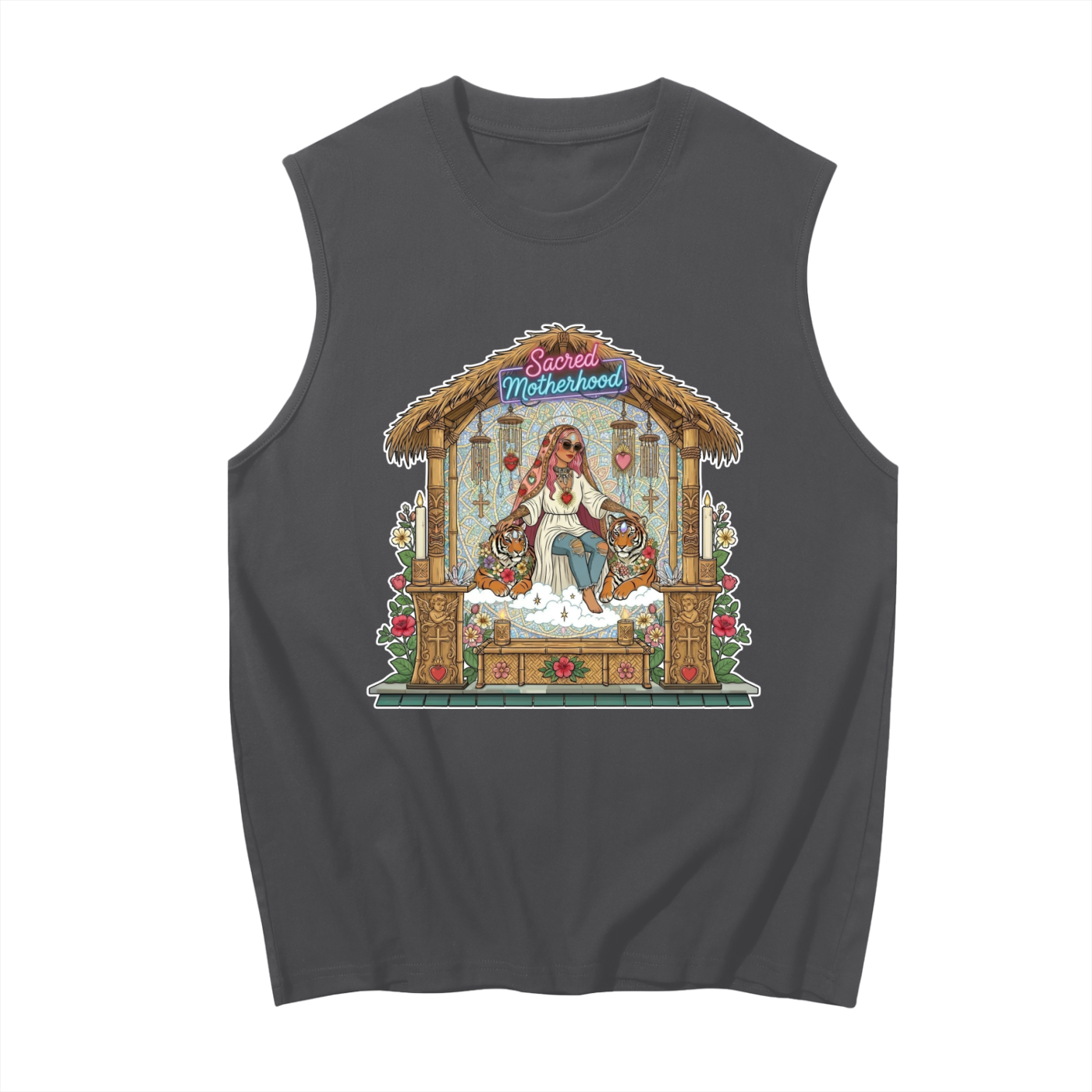 Sacred Motherhood // Unisex Boxy Tank