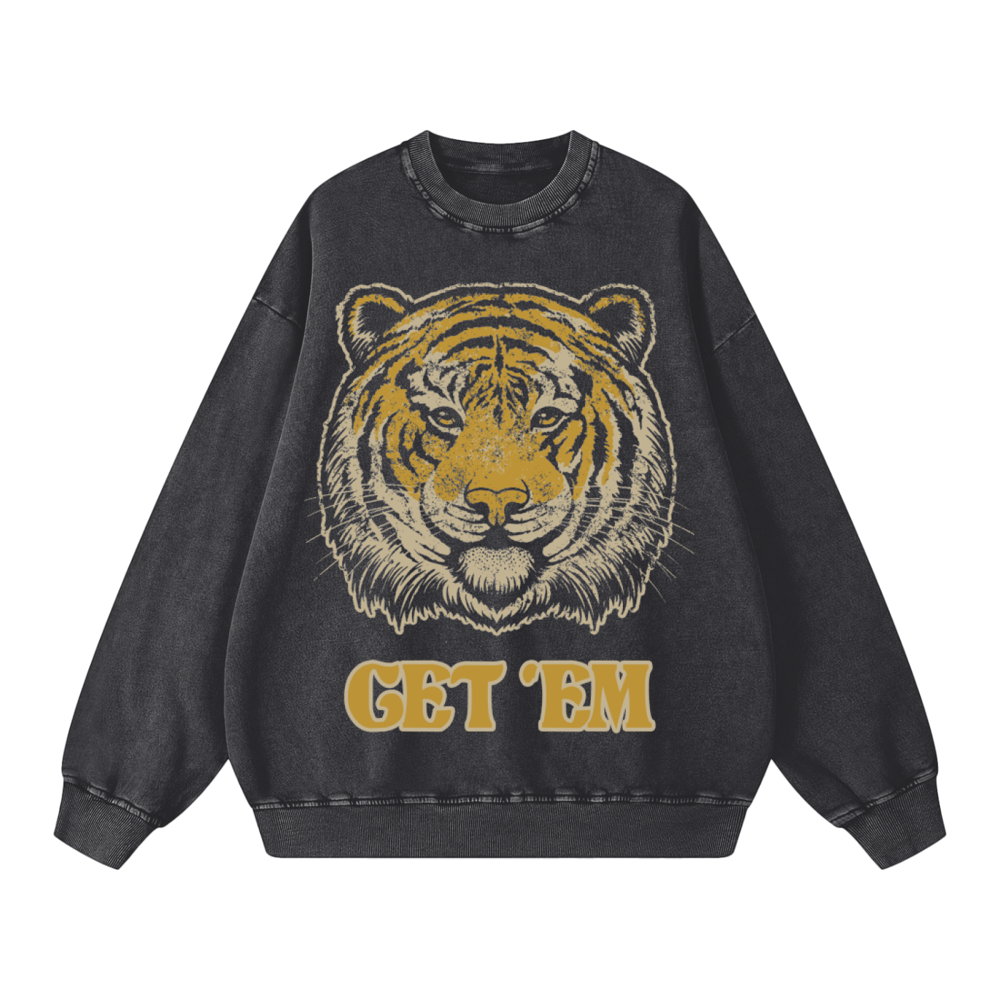 Get 'Em // Snow Washed Oversized Sweatshirt