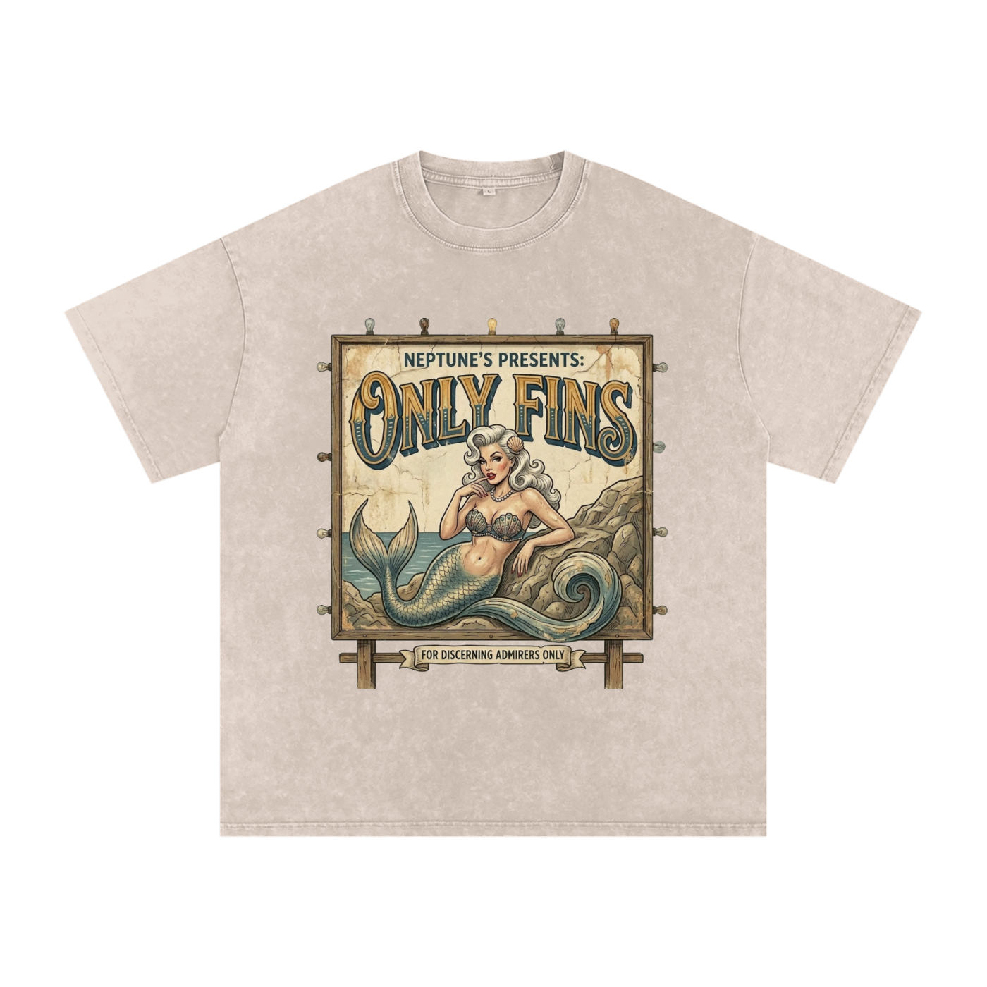 Only Fins // Snow Washed Oversized Cotton T-Shirt
