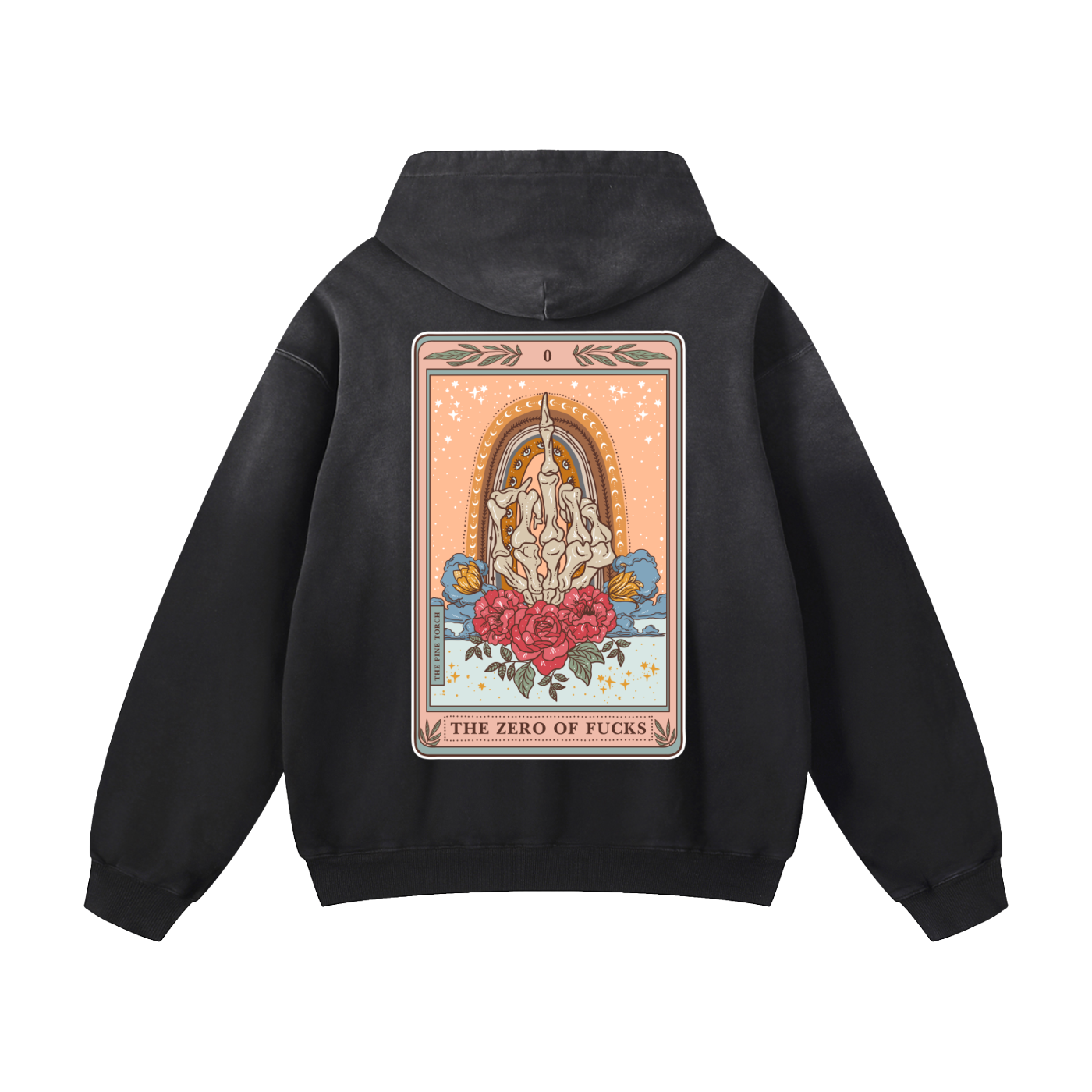 The Zero of Fucks // Heavyweight Sunfade Oversized Hoodie