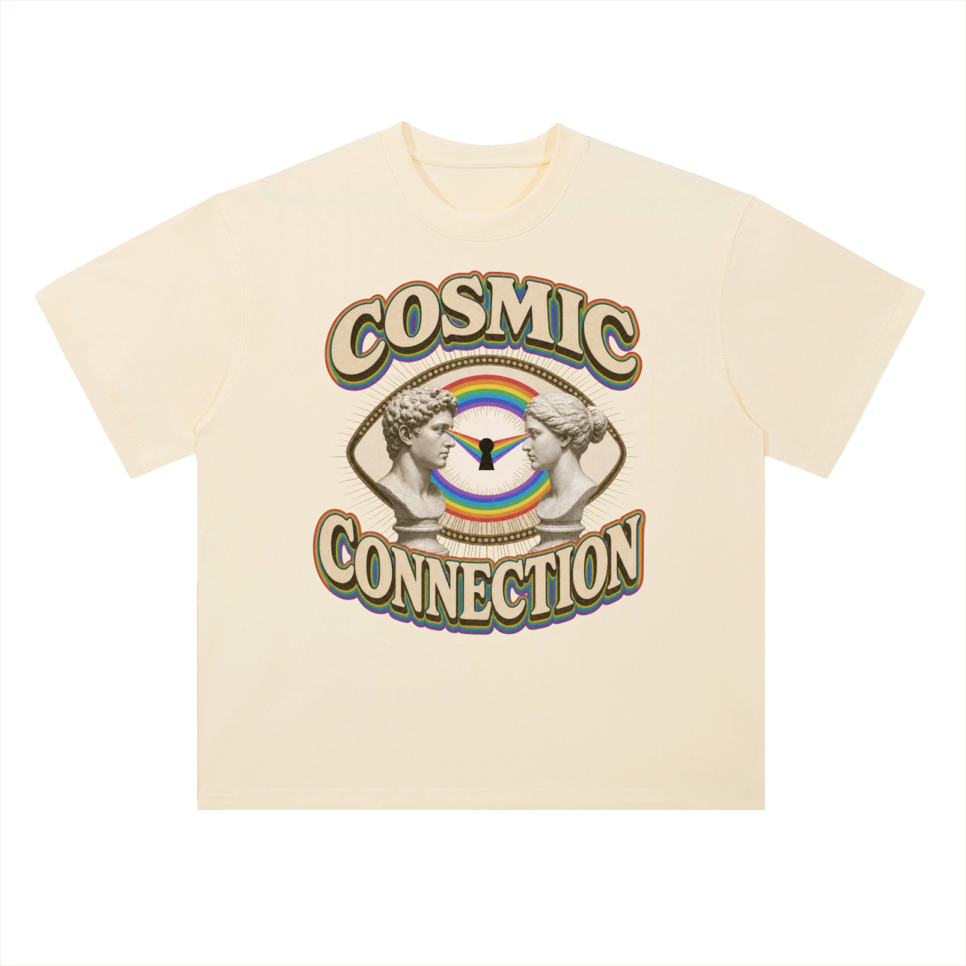 Cosmic Connection // Heavyweight Drop Shoulder Cotton T-Shirt