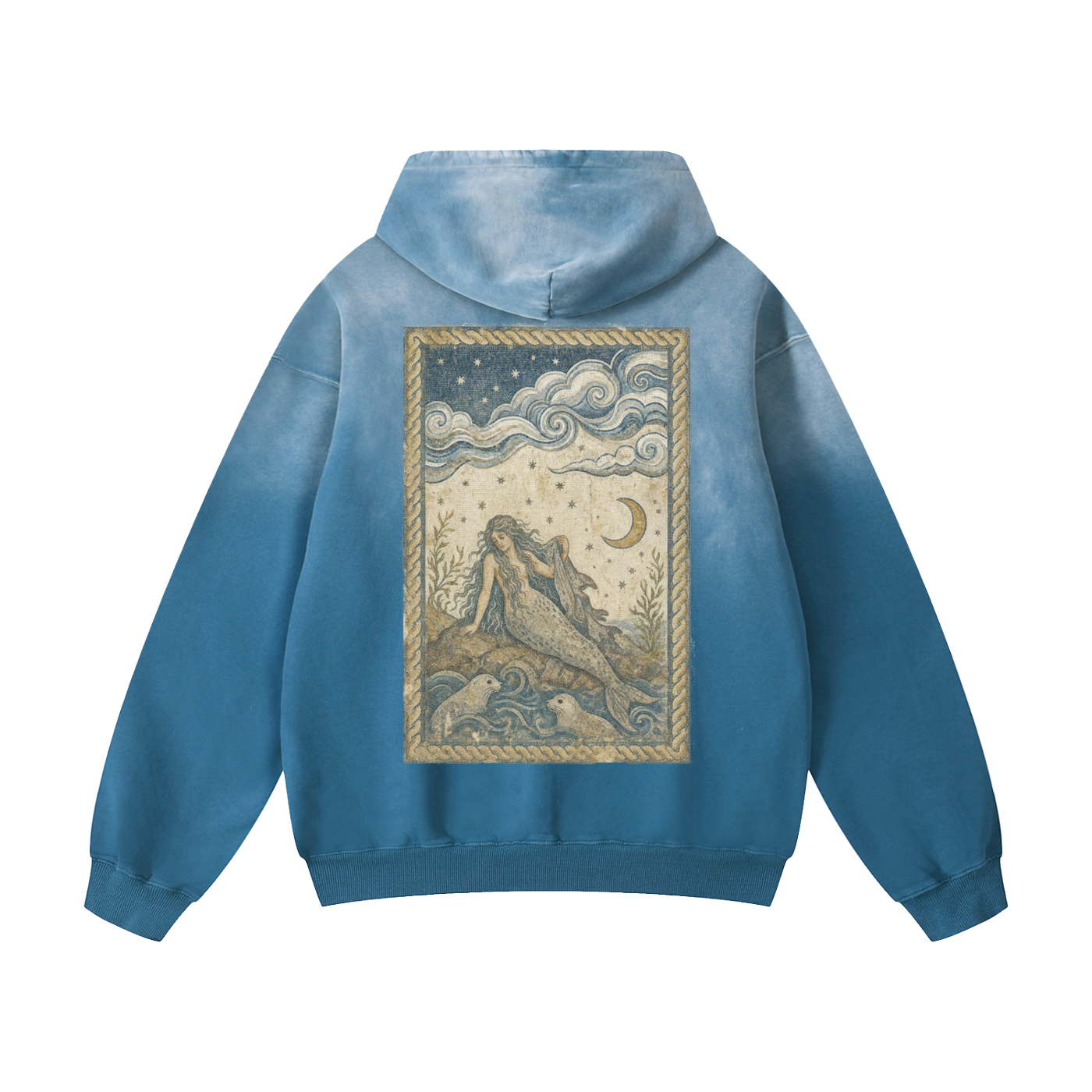 Selkie Moon // Heavyweight Sunfade Oversized Hoodie