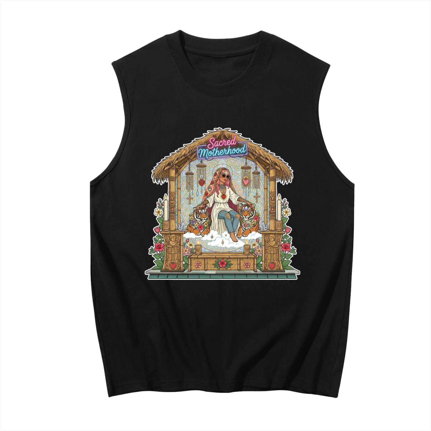 Sacred Motherhood // Unisex Boxy Tank