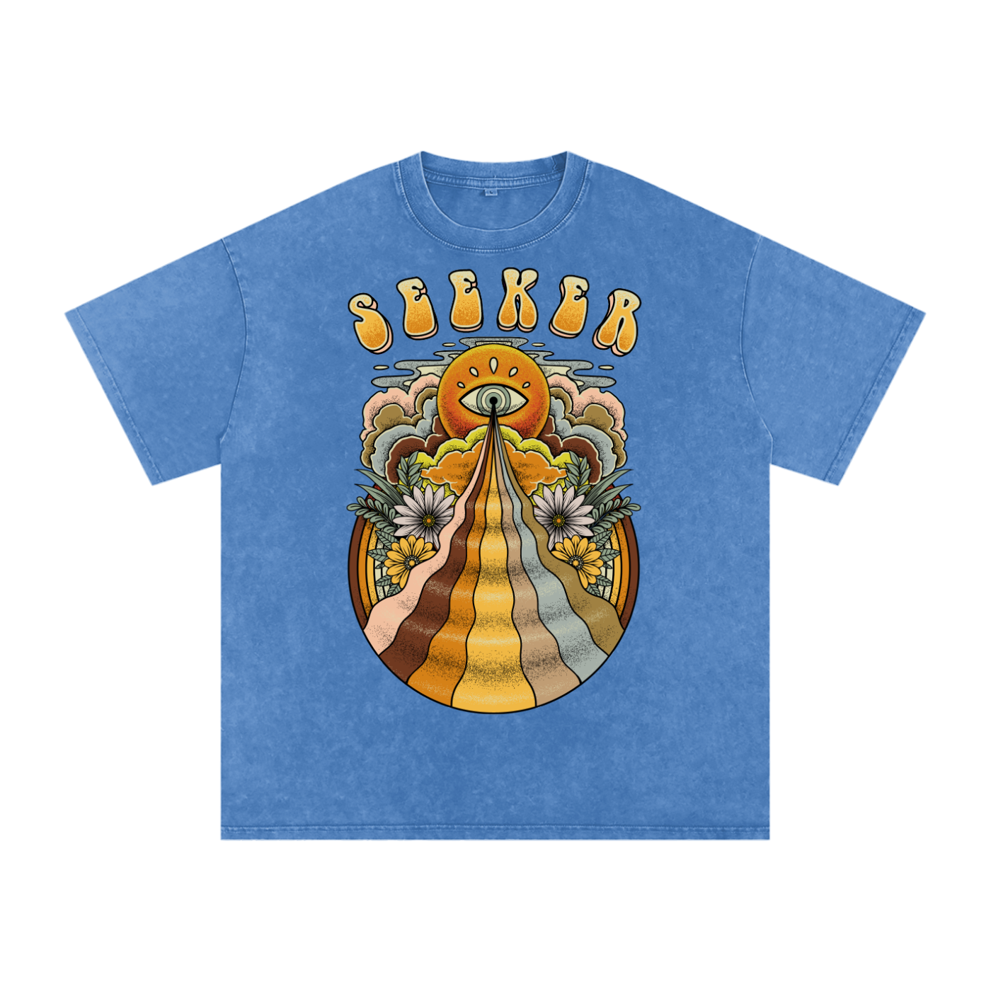 Seeker // Snow Washed Oversized Cotton T-Shirt