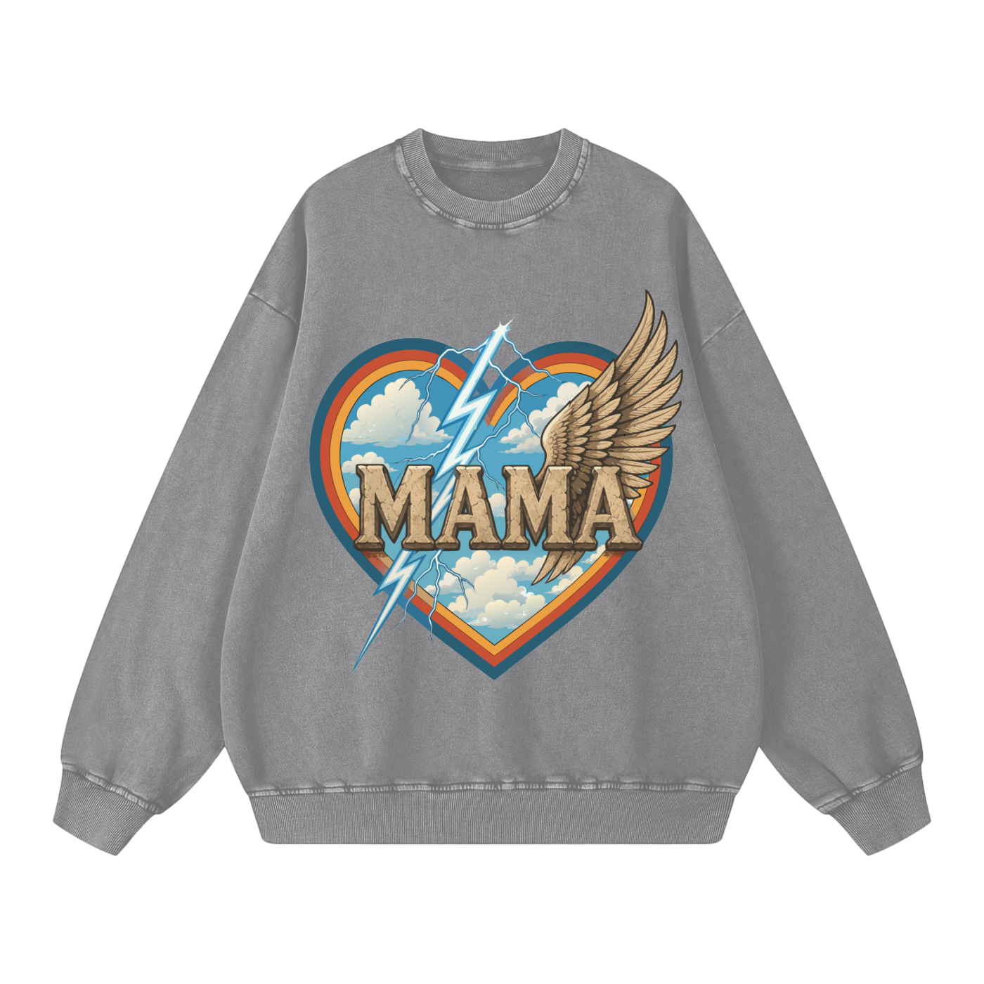 Mama Guardian // Snow Washed Oversized Sweatshirt