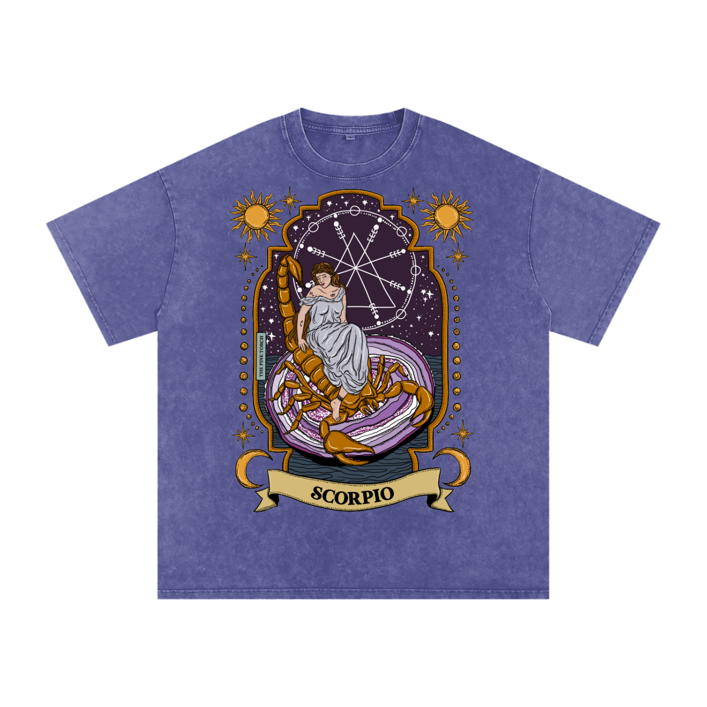 Scorpio // Snow Washed Oversized Cotton T-Shirt