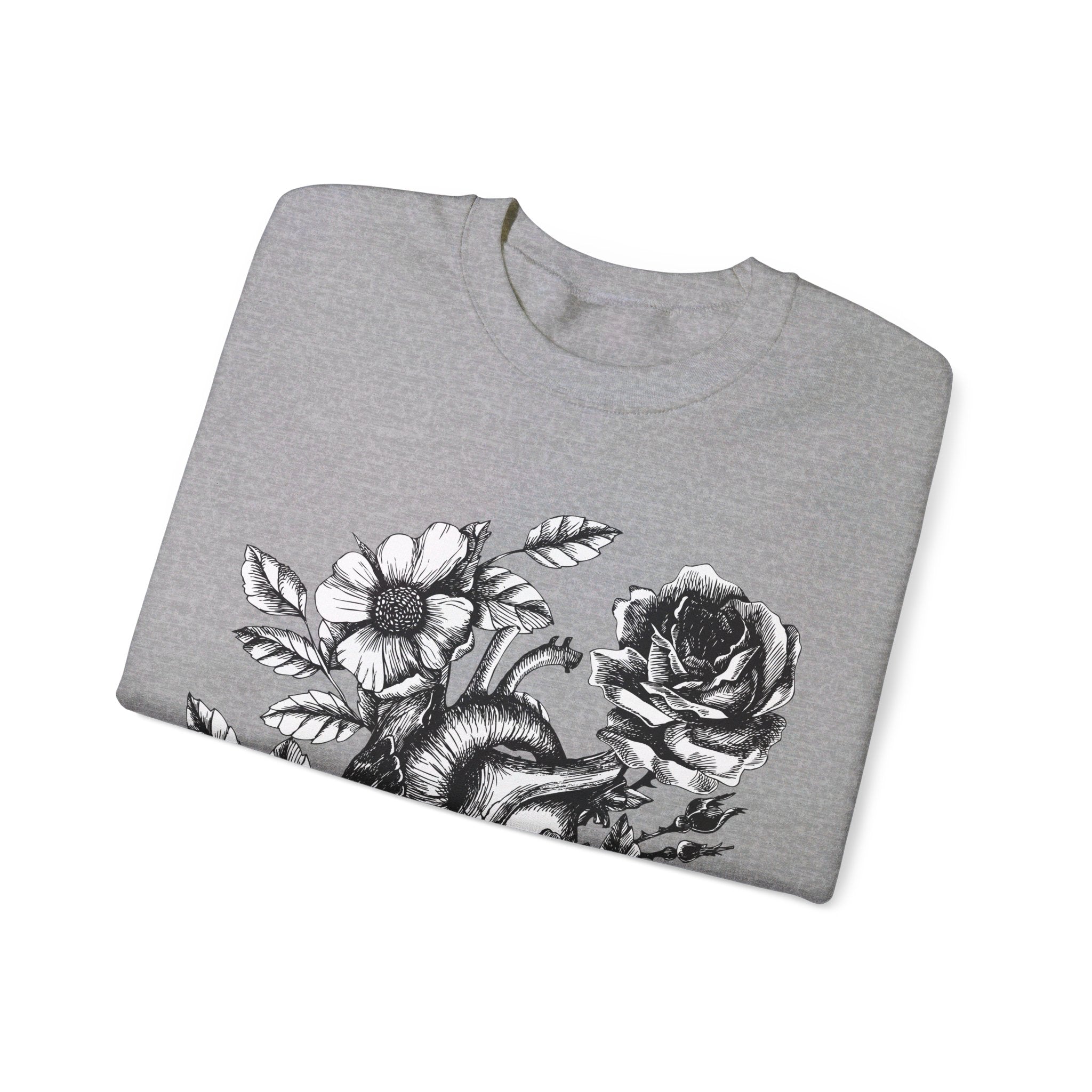 SACRED HEART (BW) // UNISEX PULLOVER