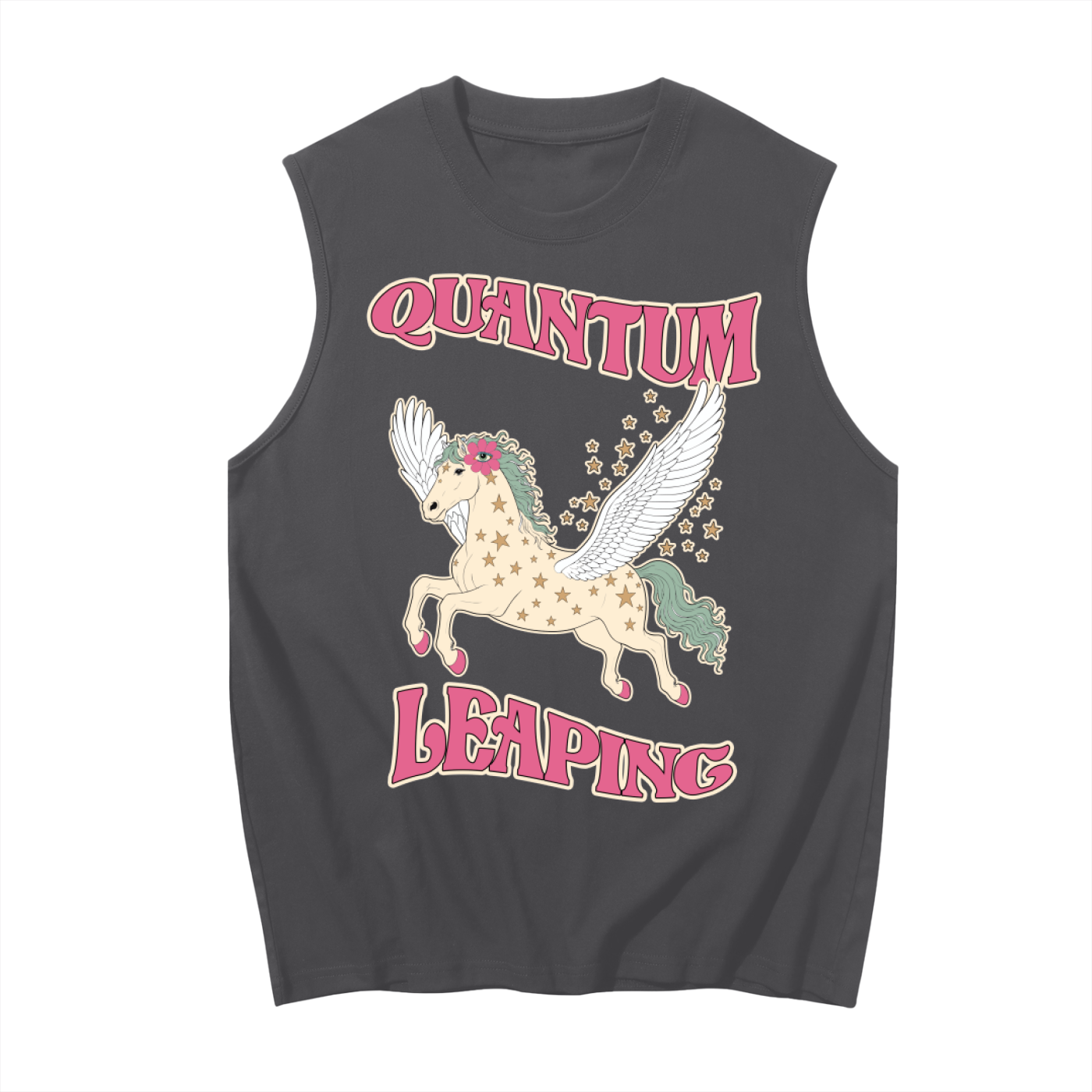 Quantum Leaping // Unisex Boxy Tank