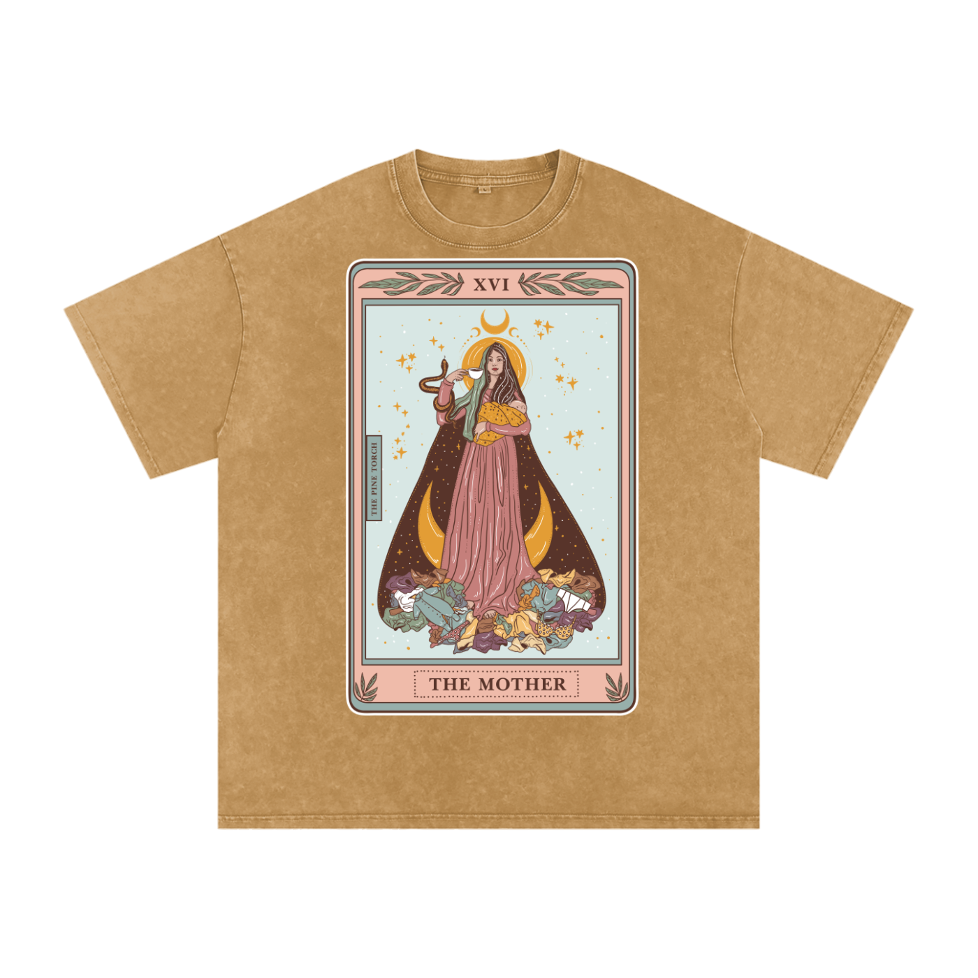 The Mother // Snow Washed Oversized Cotton T-Shirt