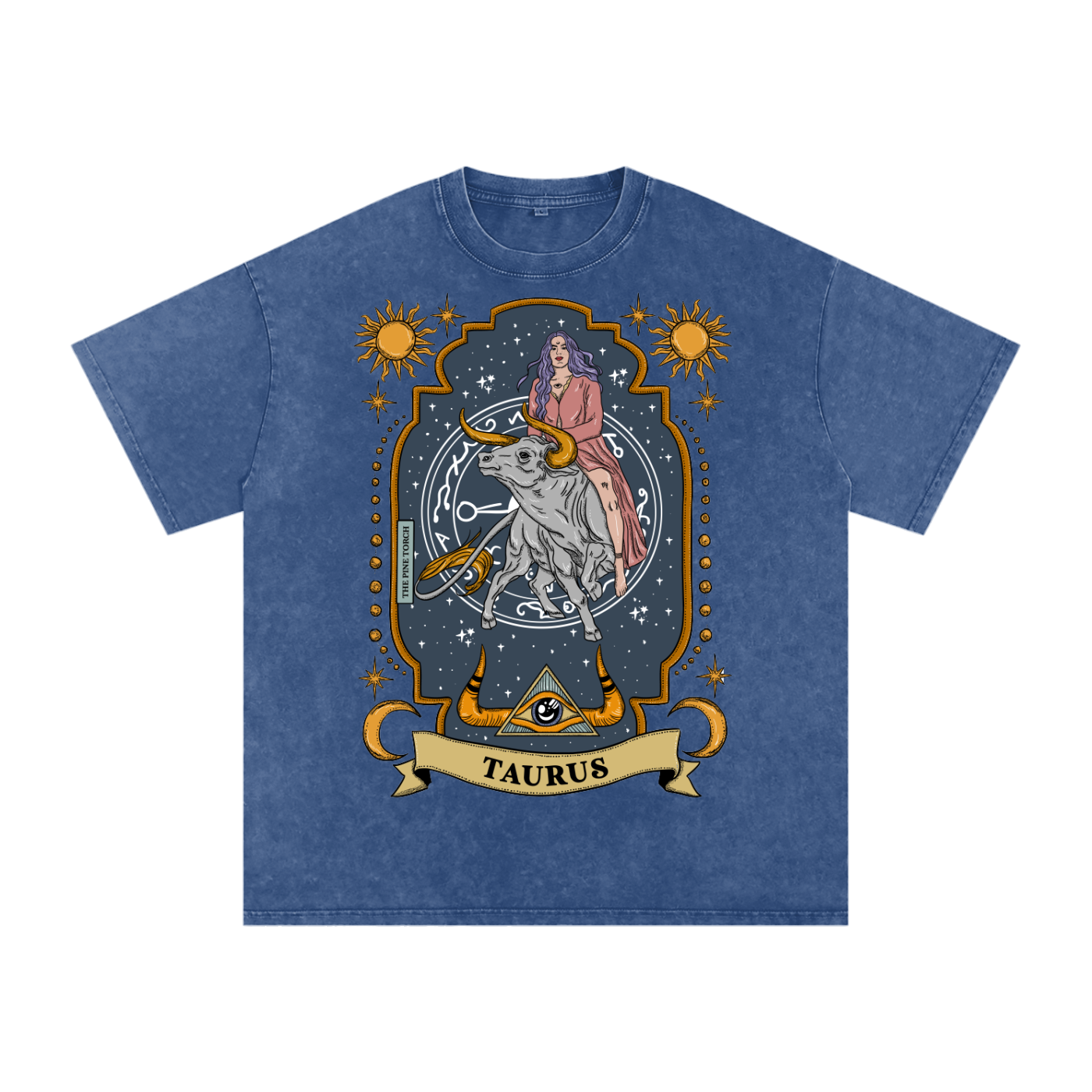 Taurus // Snow Washed Oversized Cotton T-Shirt