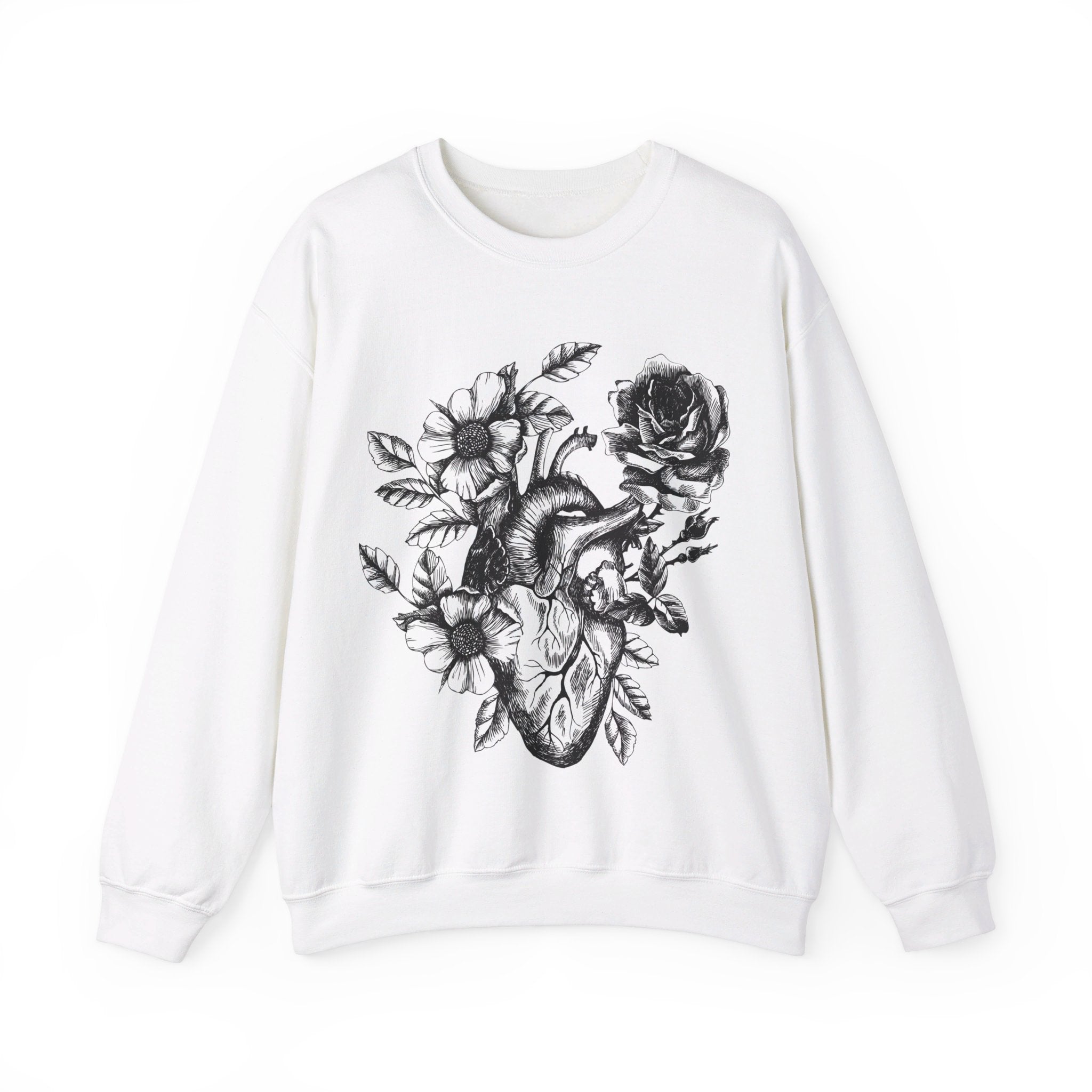 SACRED HEART (BW) // UNISEX PULLOVER
