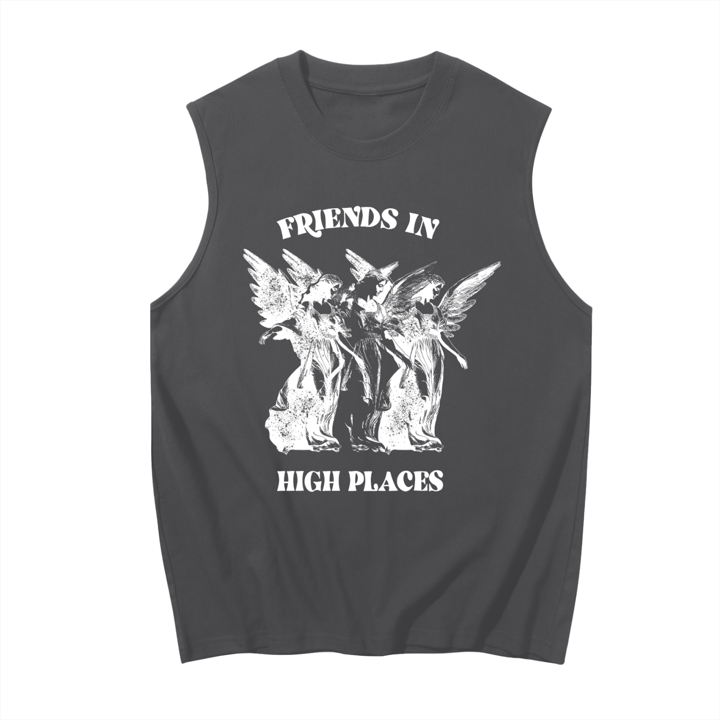 Friends in high places // Unisex Boxy Tank