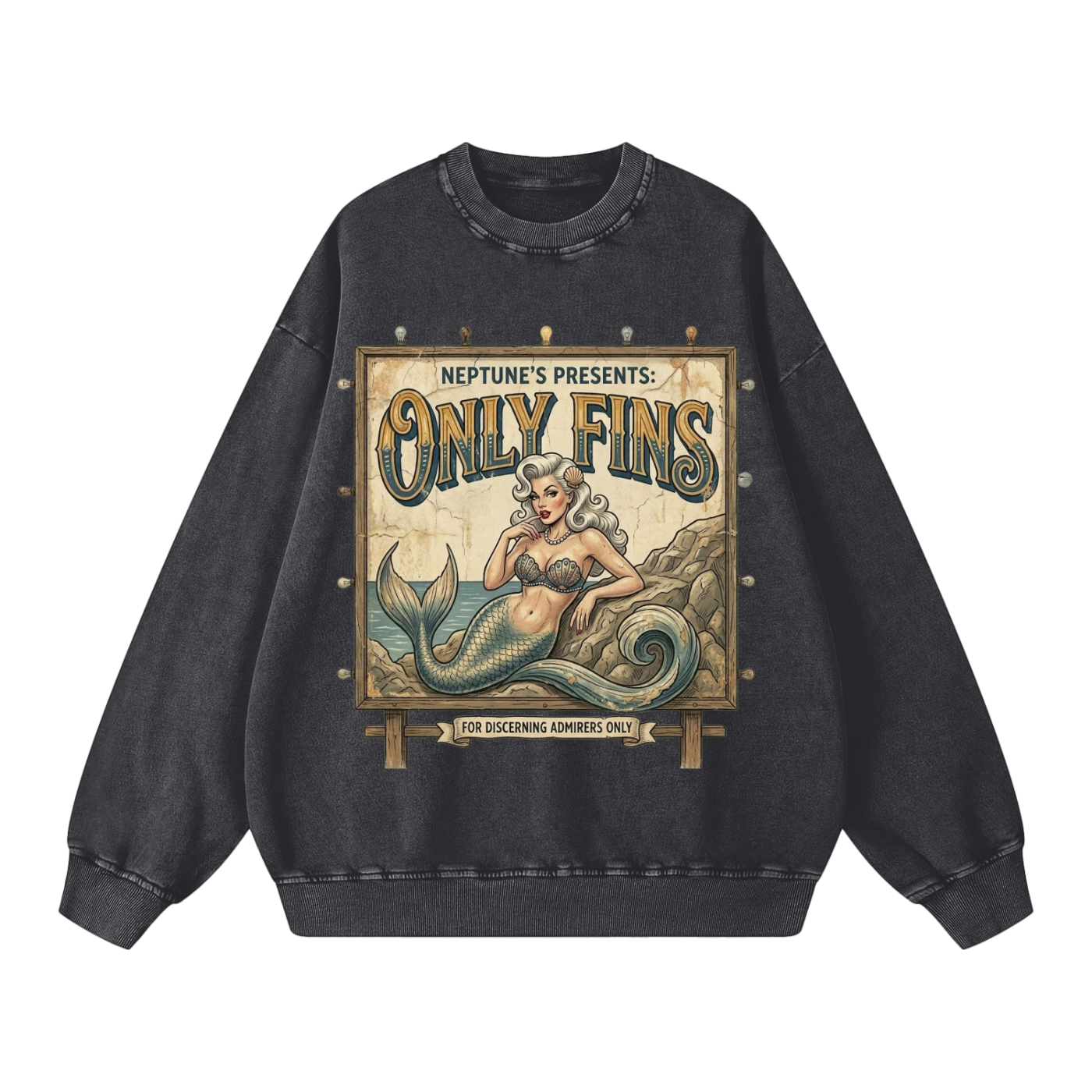 Only Fins // Snow Washed Oversized Sweatshirt