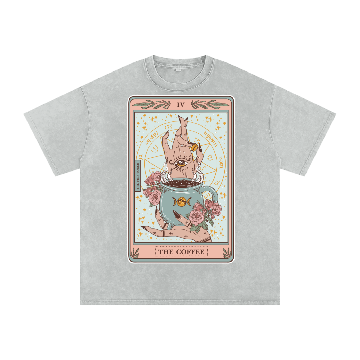 The Coffee // Snow Washed Oversized Cotton T-Shirt