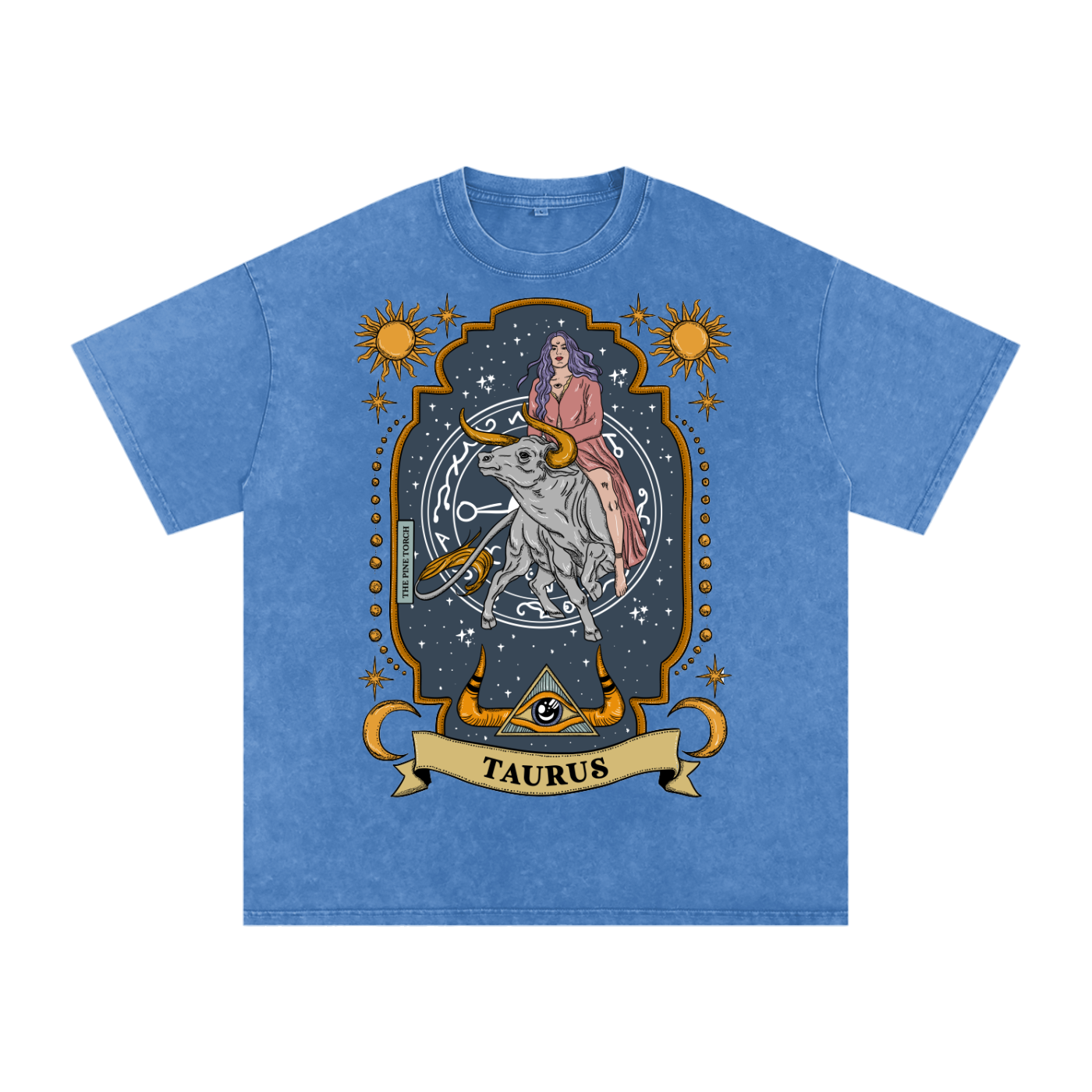 Taurus // Snow Washed Oversized Cotton T-Shirt